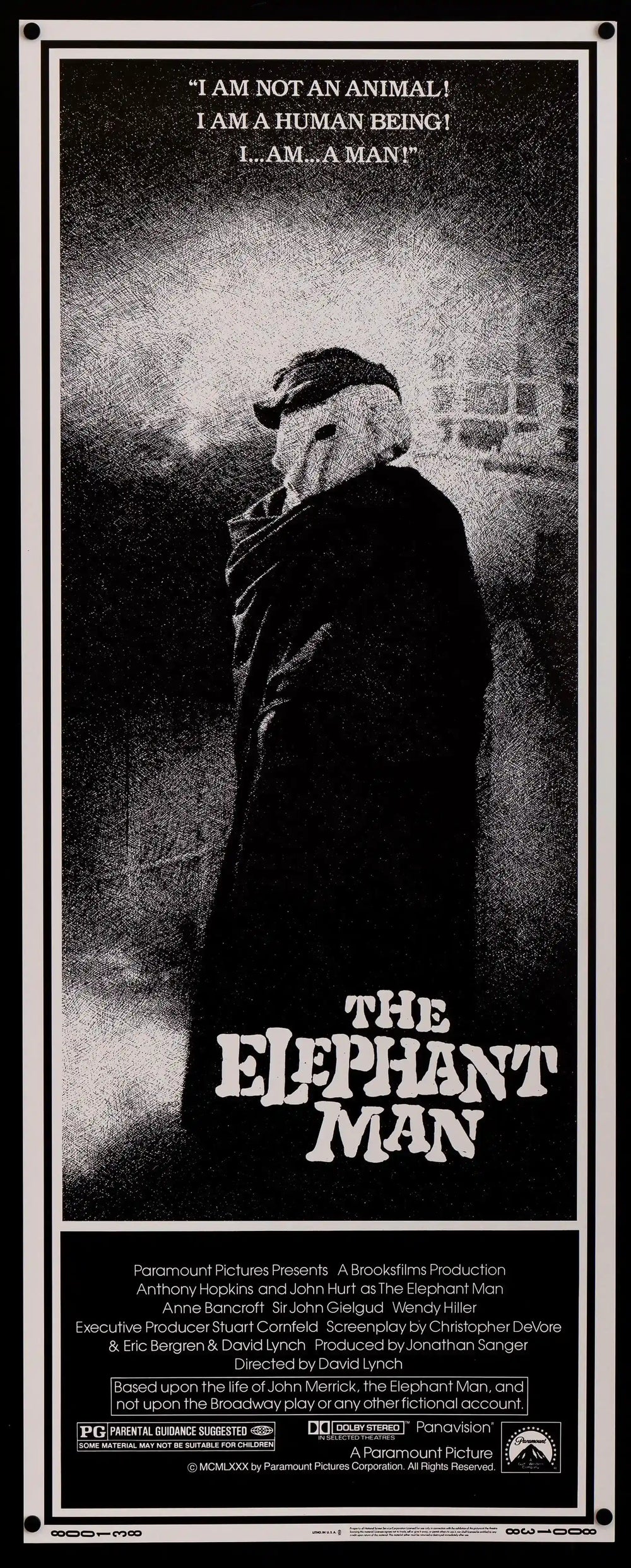 The Elephant Man Original Vintage Movie Poster