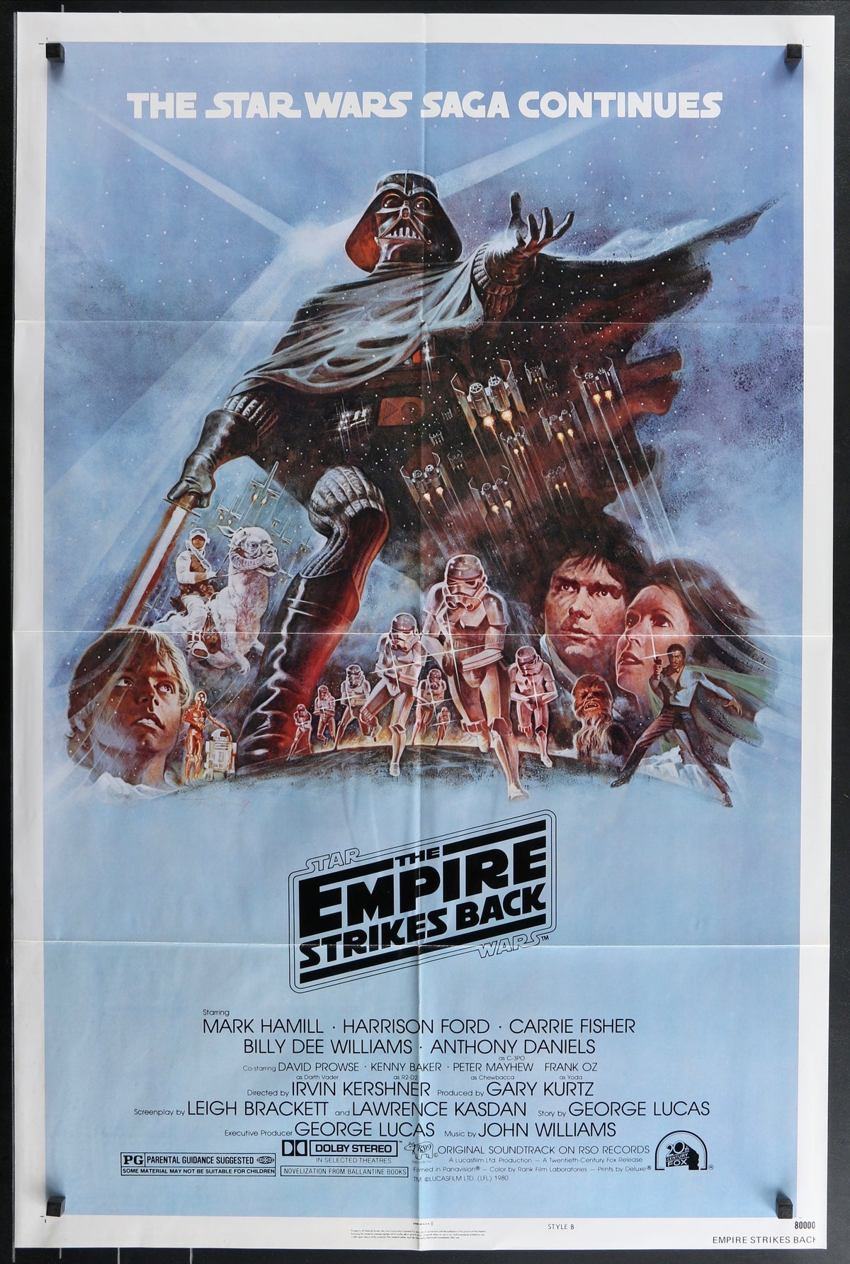 The Empire Strikes Back 1 Sheet (27x41) Original Vintage Movie Poster