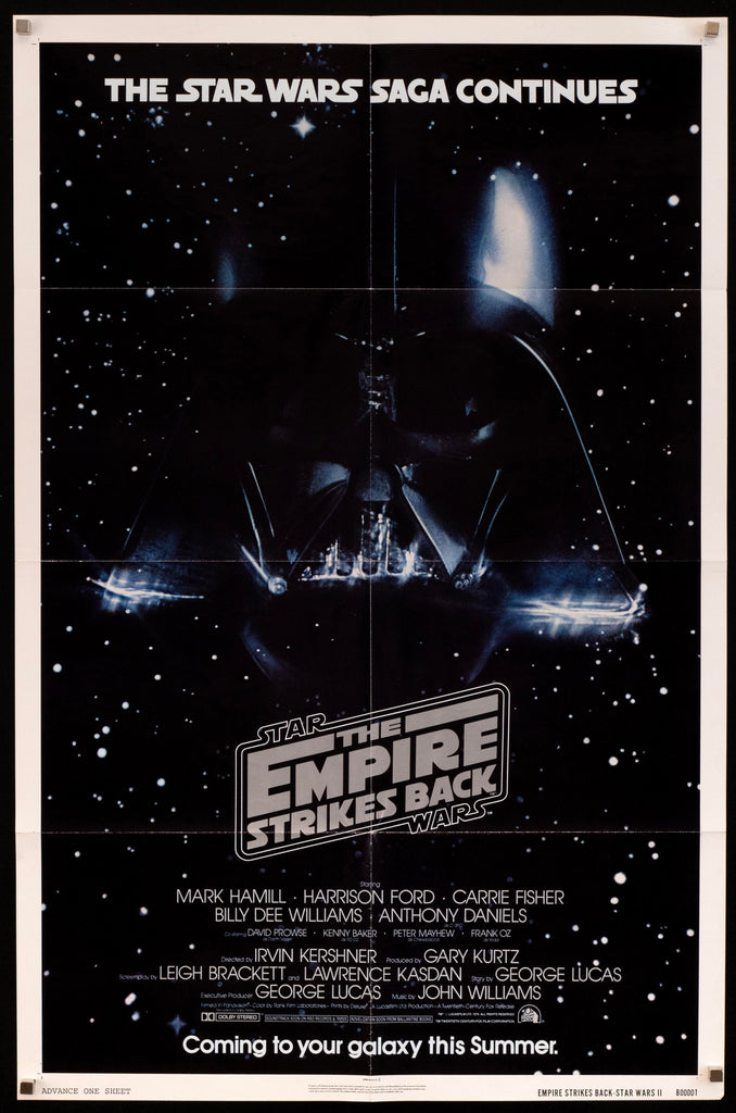 The Empire Strikes Back 1 Sheet (27x41) Original Vintage Movie Poster
