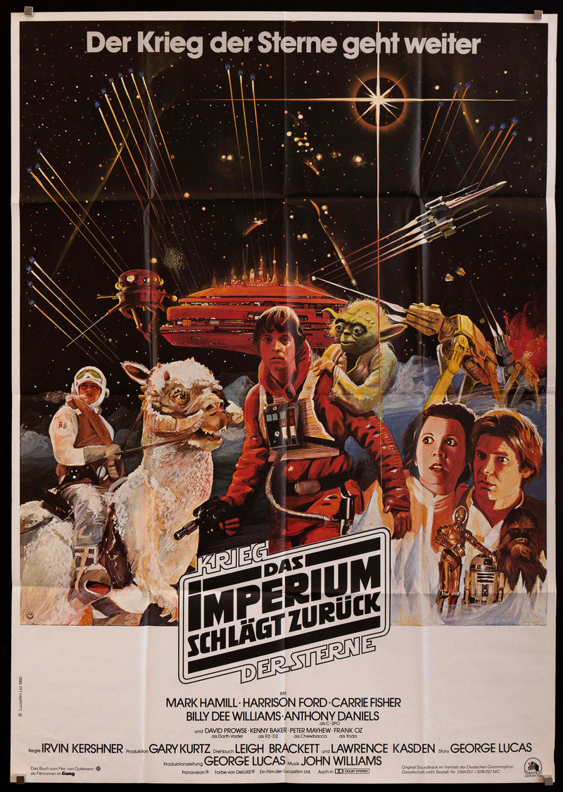 The Empire Strikes Back German A0 (33x46) Original Vintage Movie Poster
