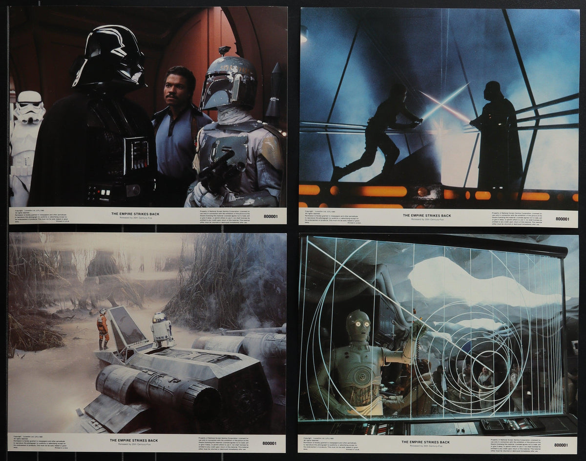 The Empire Strikes Back Lobby Card Set (8-11x14) Original Vintage Movie Poster