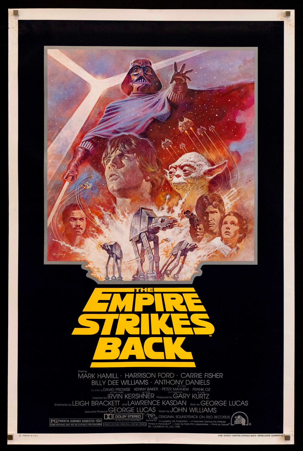 The Empire Strikes Back Original Vintage Movie Poster