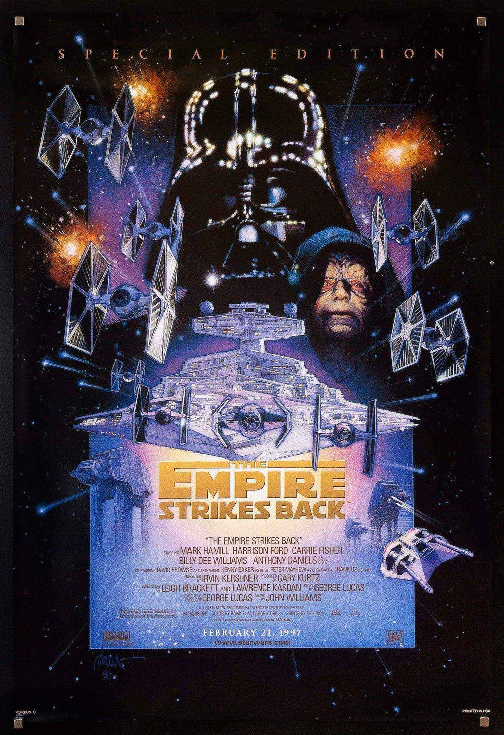 The Empire Strikes Back Original Vintage Movie Poster