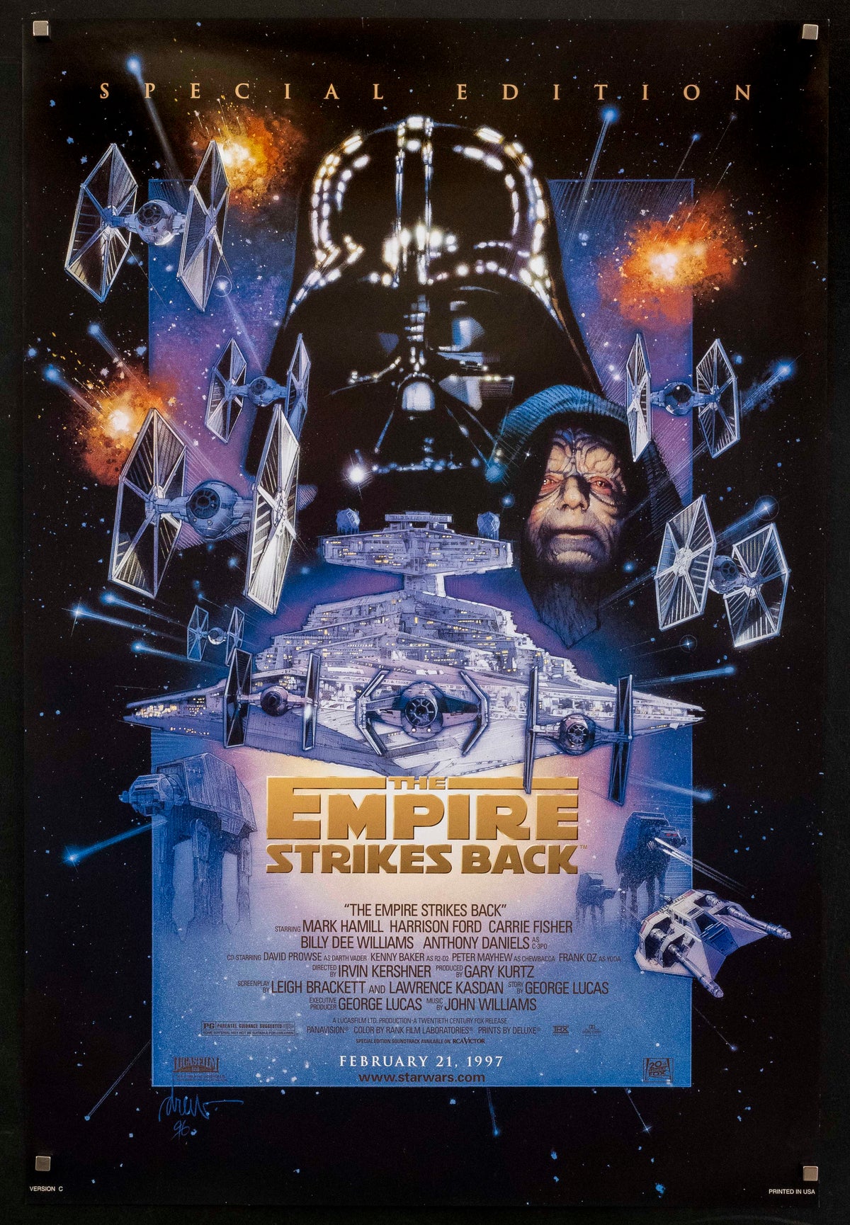 The Empire Strikes Back Original Vintage Movie Poster