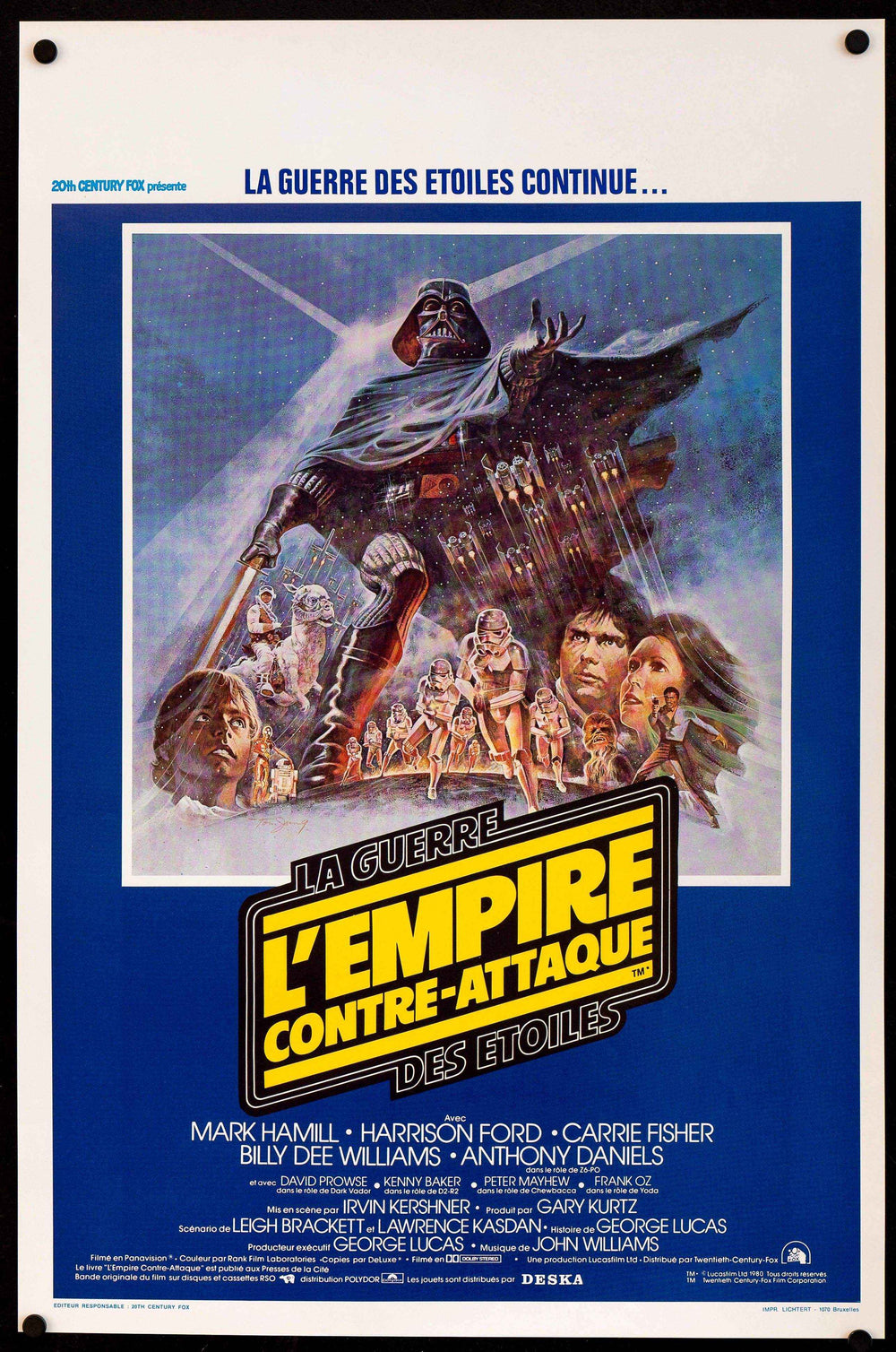 The Empire Strikes Back Original Vintage Movie Poster