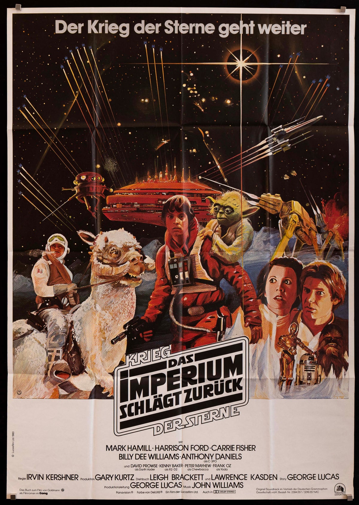 The Empire Strikes Back Original Vintage Movie Poster