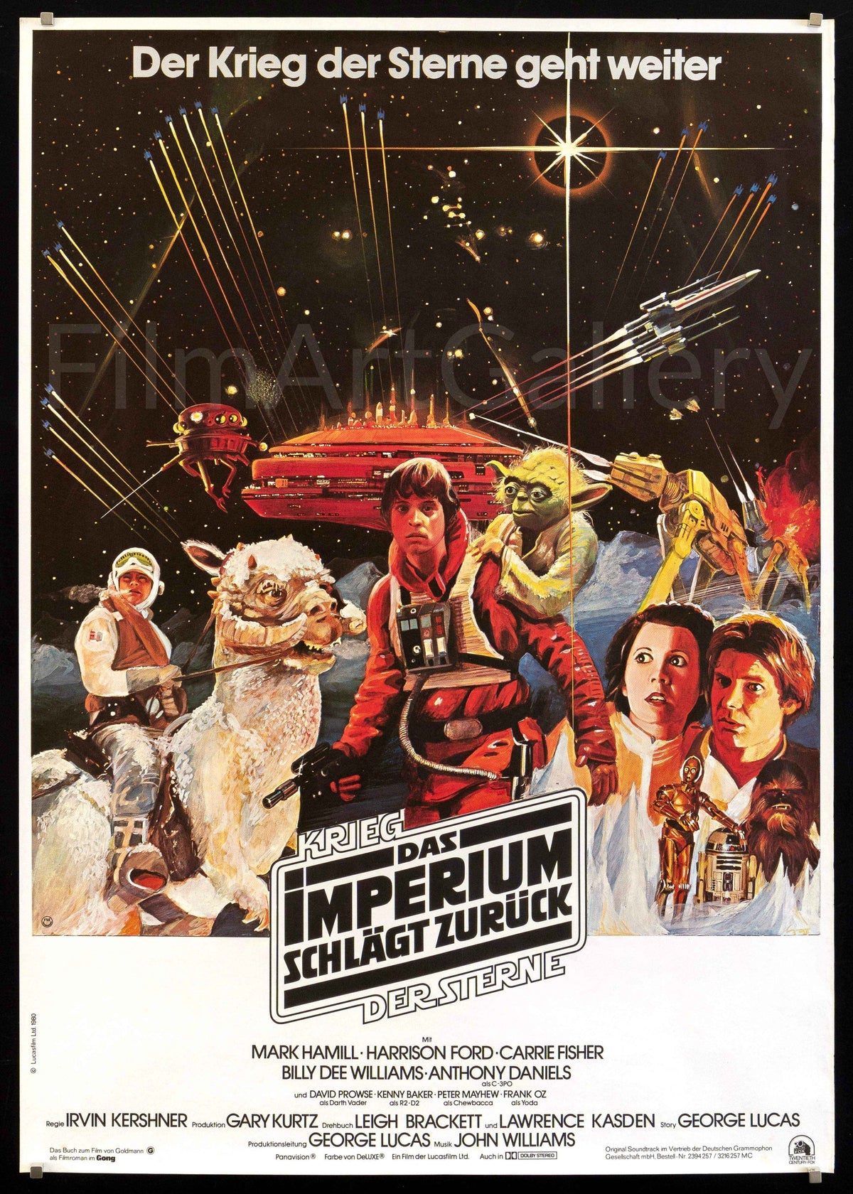 The Empire Strikes Back Original Vintage Movie Poster