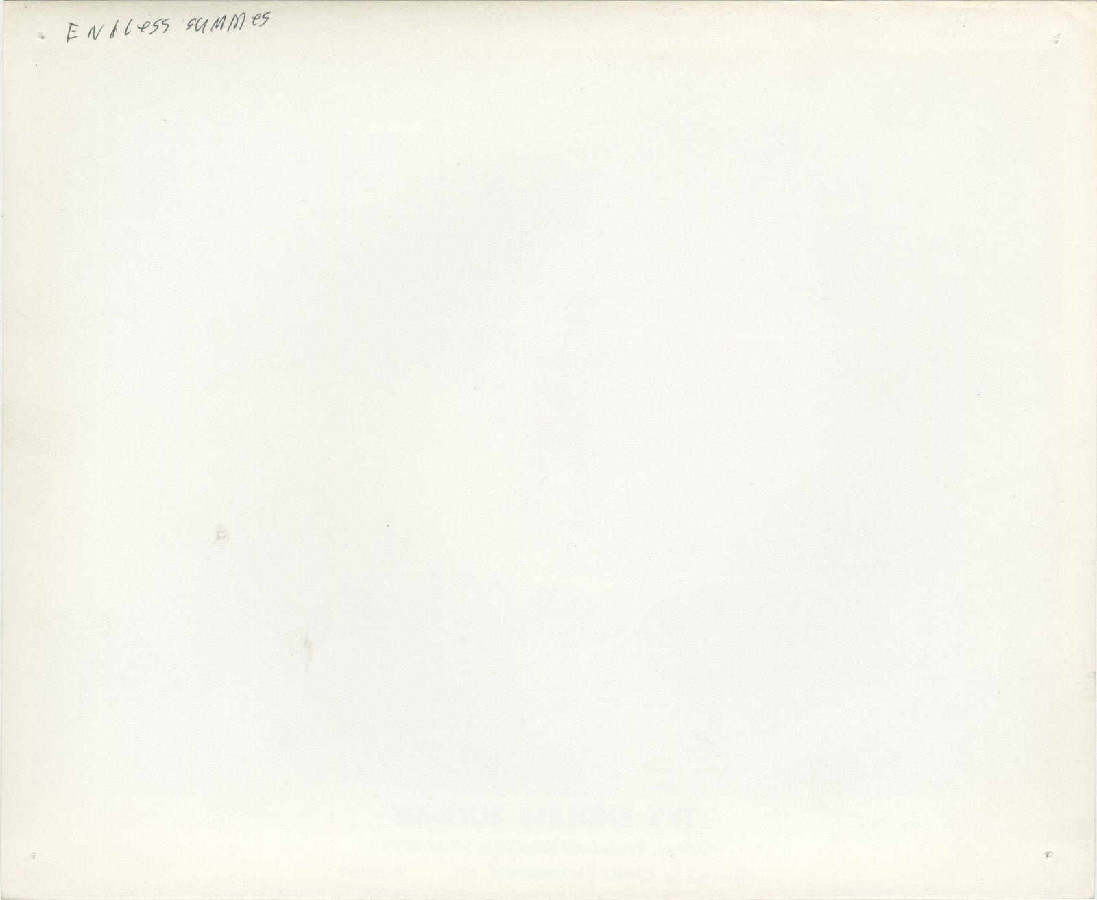 The Endless Summer Original Vintage Movie Poster