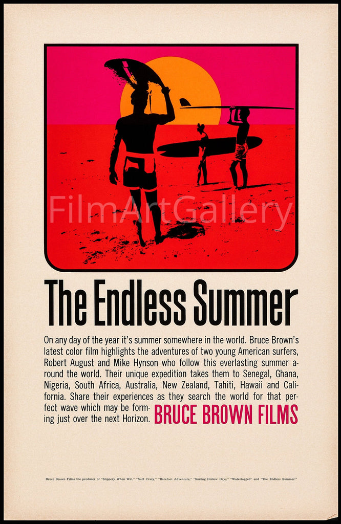 The Endless Summer Original Vintage Movie Poster