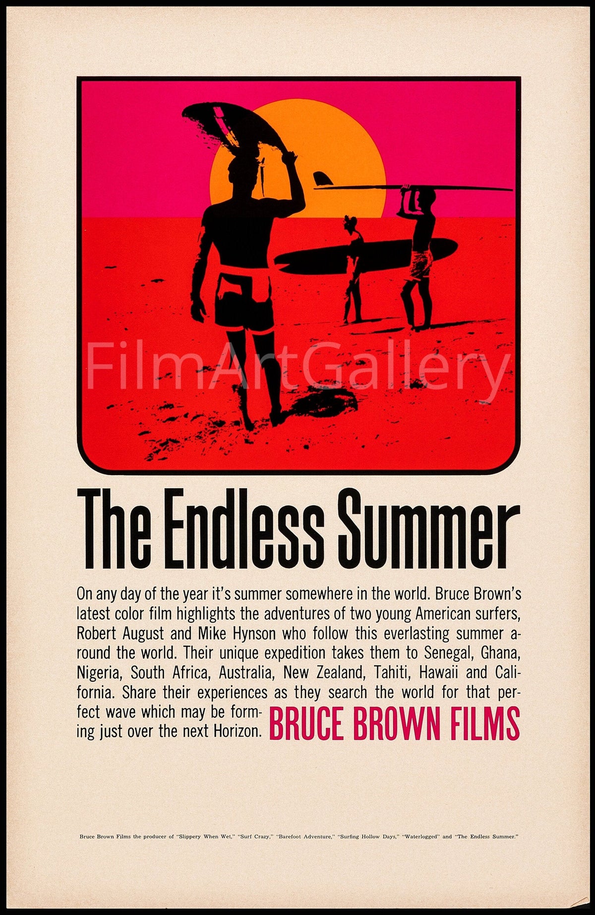 The Endless Summer Original Vintage Movie Poster