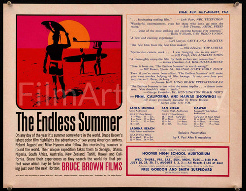The Endless Summer Original Vintage Movie Poster