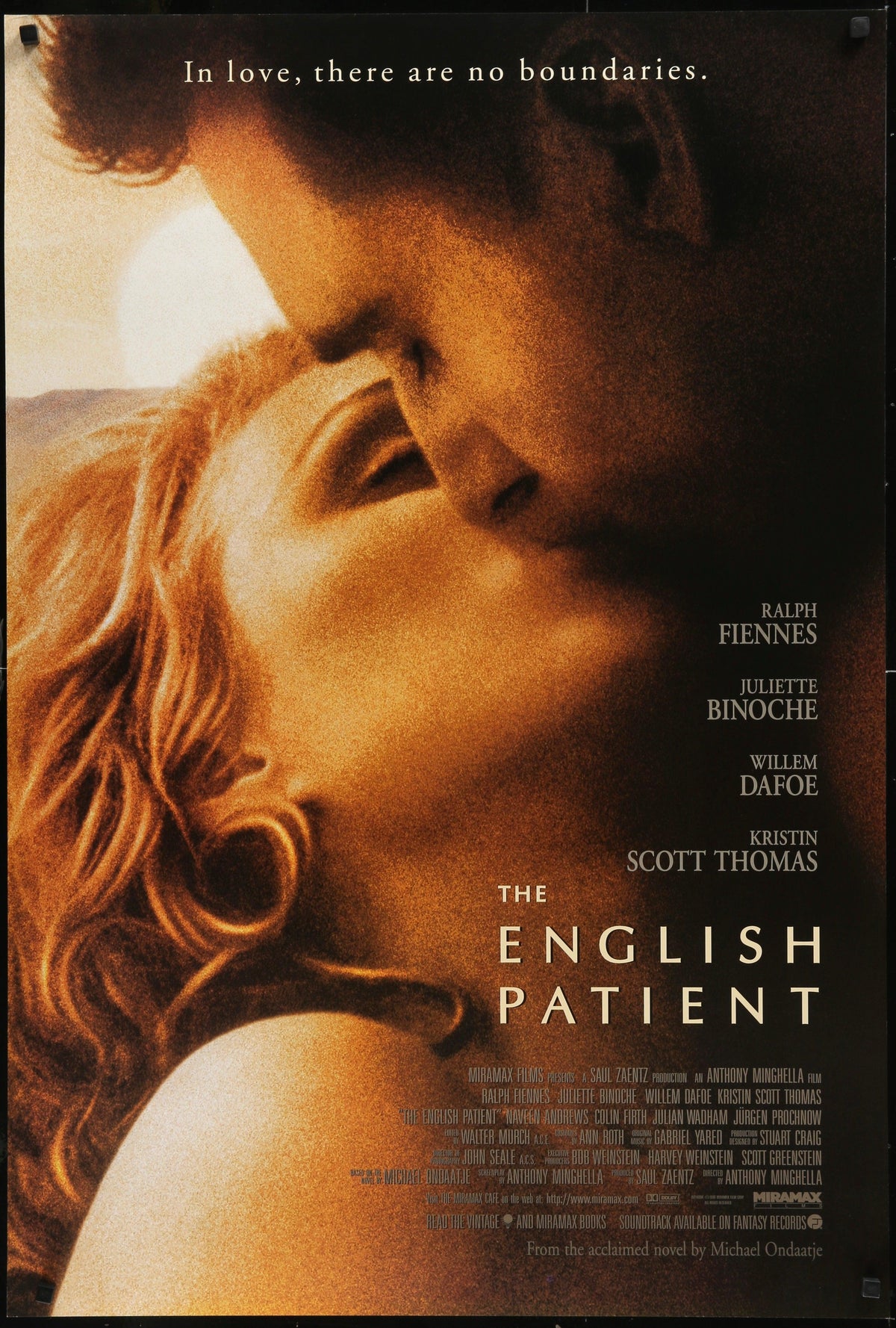 The English Patient Original Vintage Movie Poster