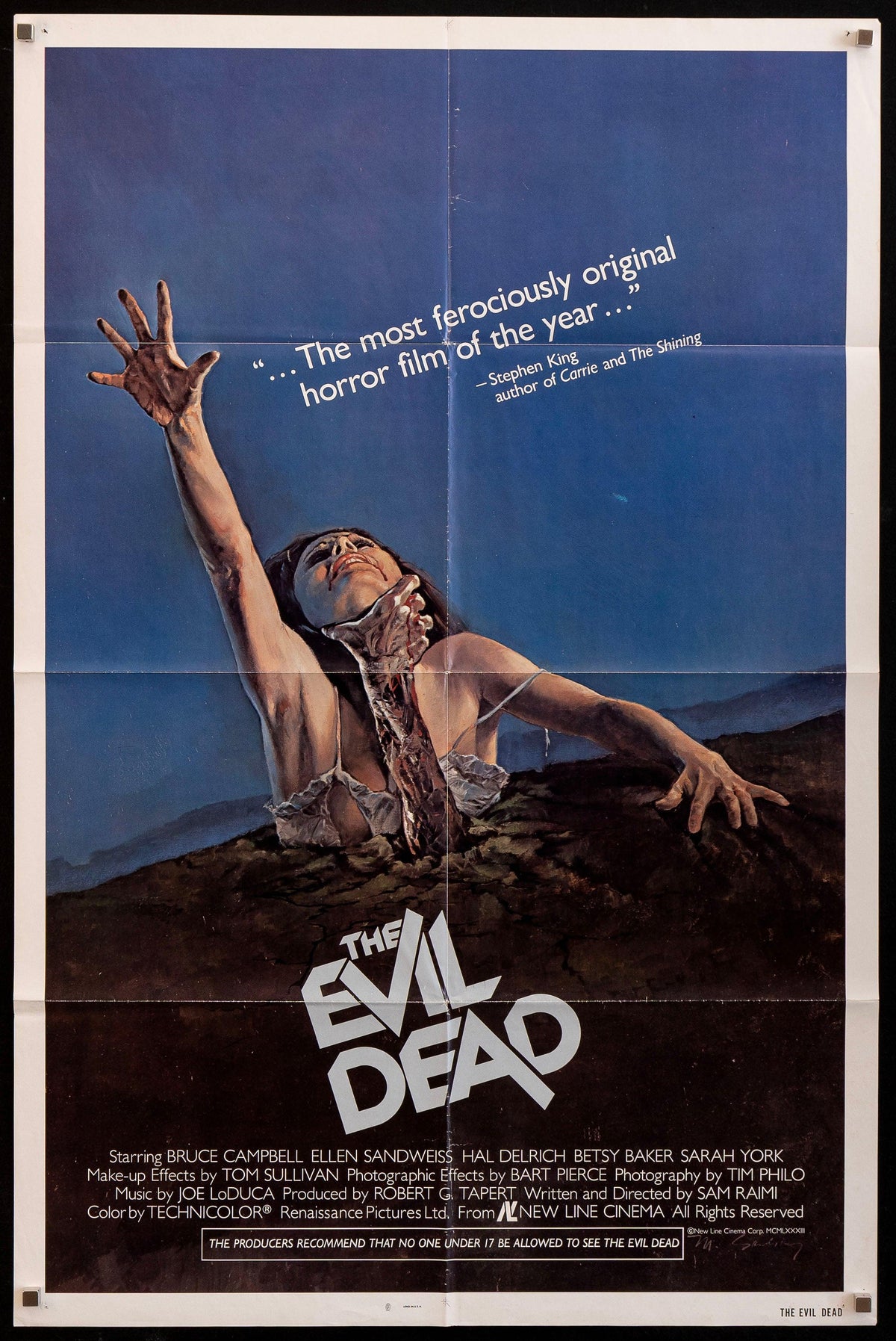 The Evil Dead Original Vintage Movie Poster
