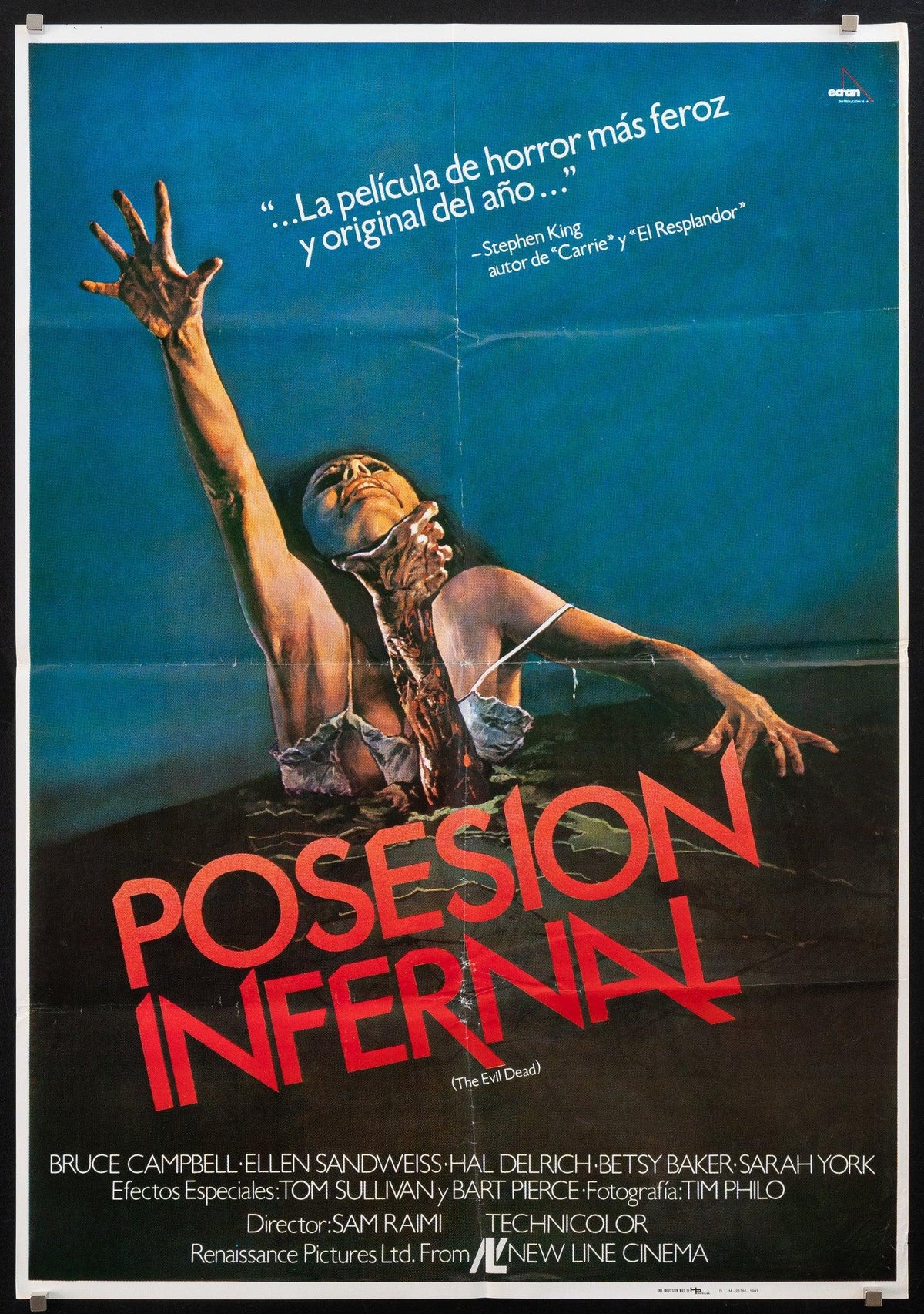 The Evil Dead Original Vintage Movie Poster