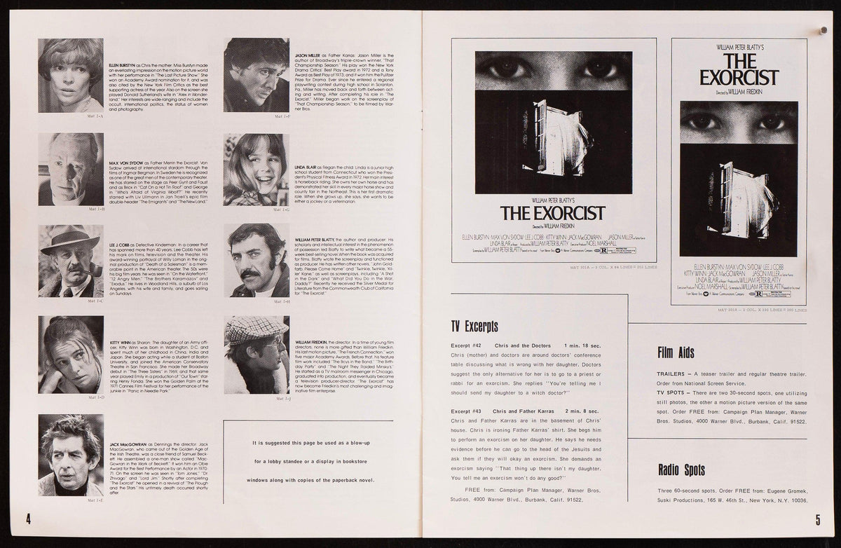 The Exorcist Original Vintage Movie Poster