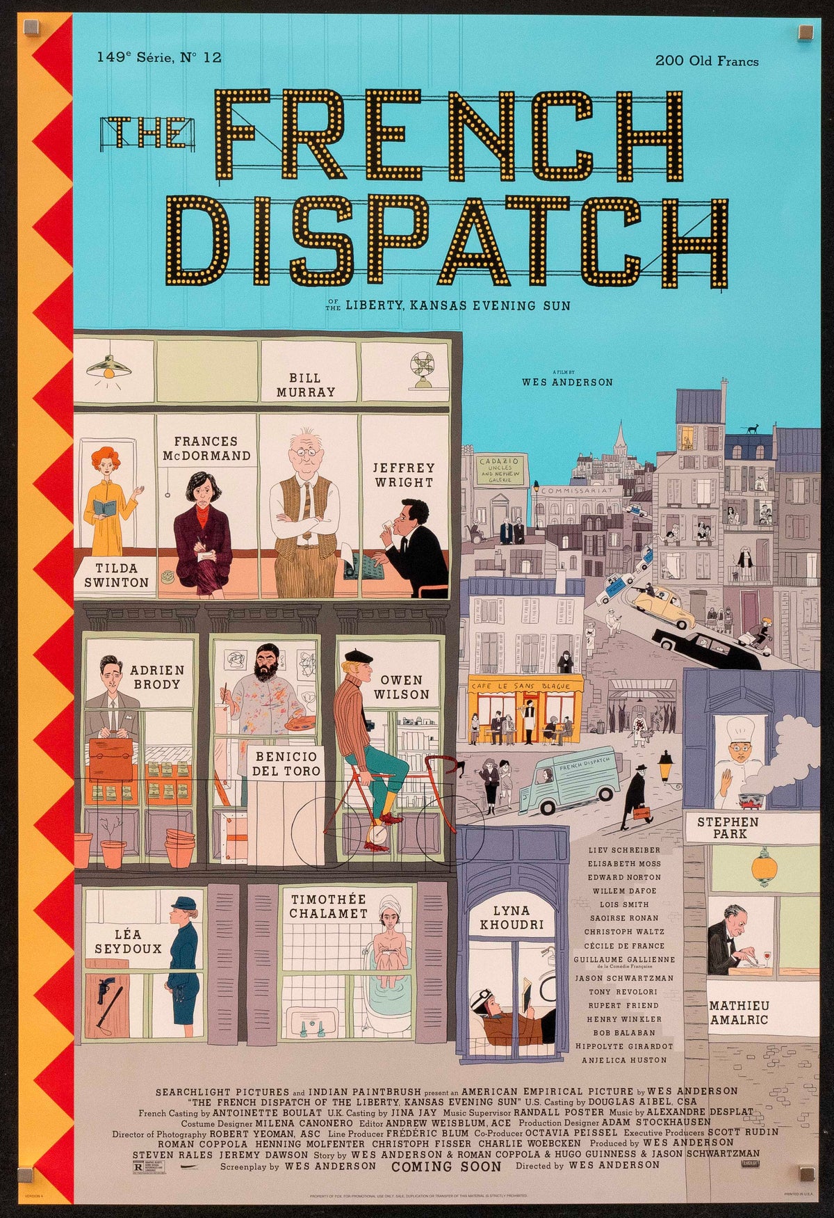 The French Dispatch Original Vintage Movie Poster