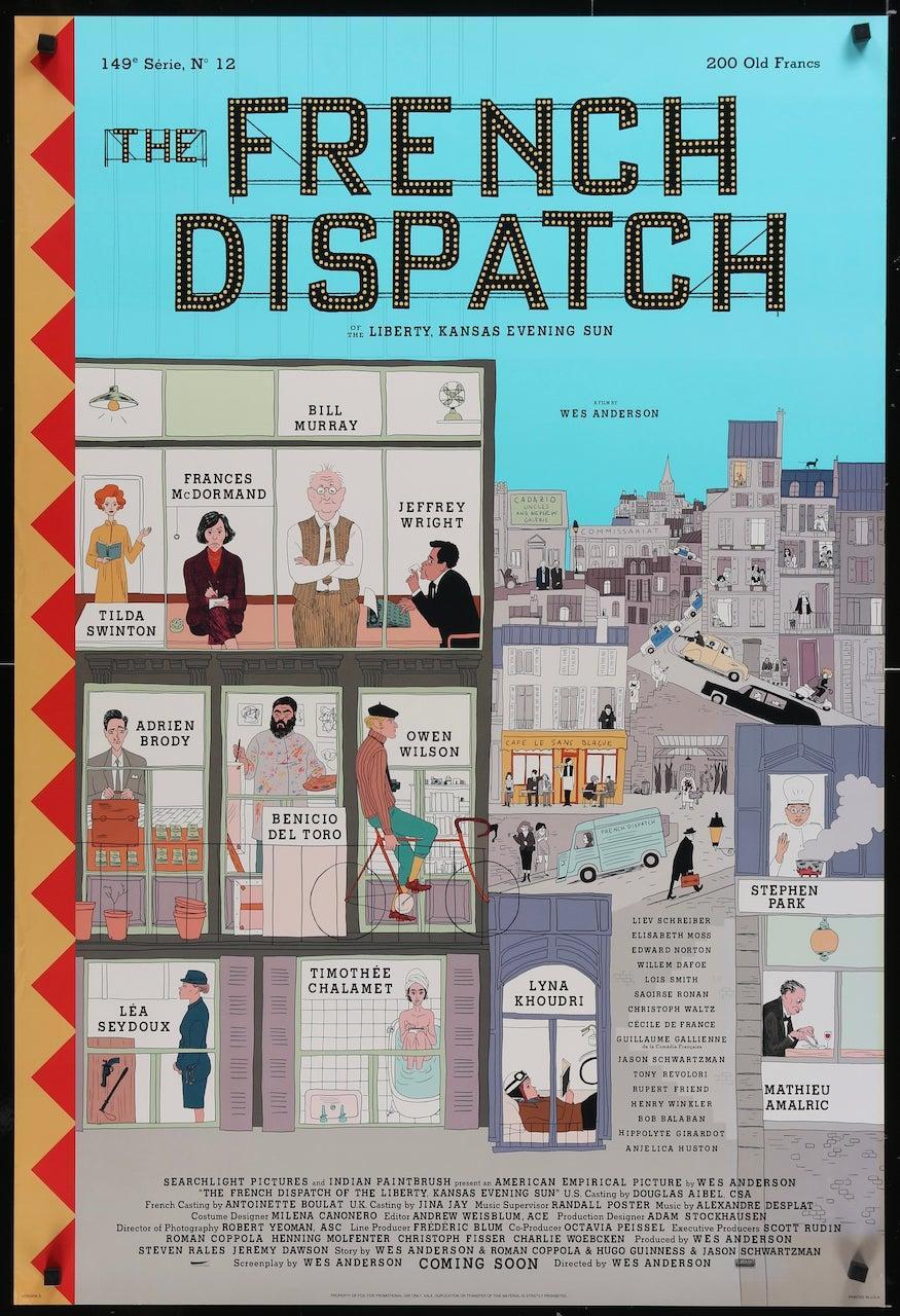 The French Dispatch Original Vintage Movie Poster