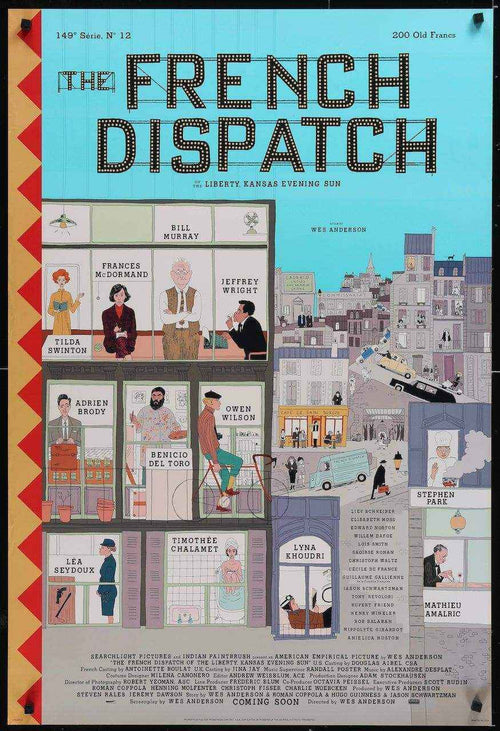 The French Dispatch Original Vintage Movie Poster