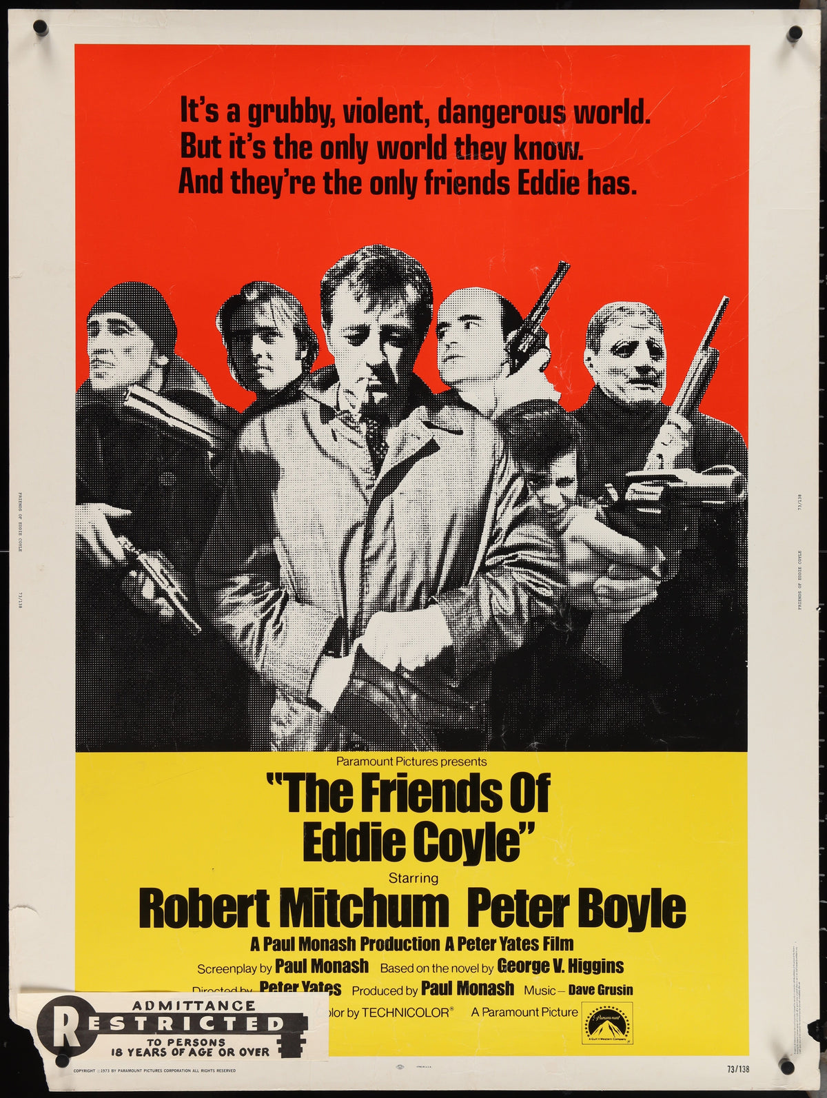 The Friends Of Eddie Coyle Original Vintage Movie Poster