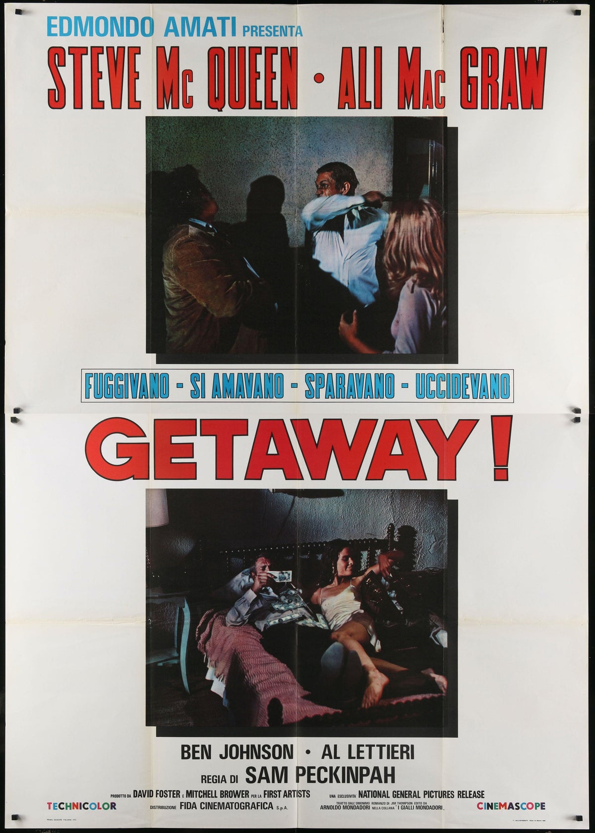 The Getaway Original Vintage Movie Poster