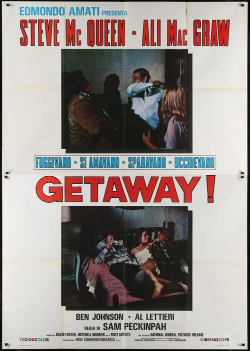 The Getaway Original Vintage Movie Poster