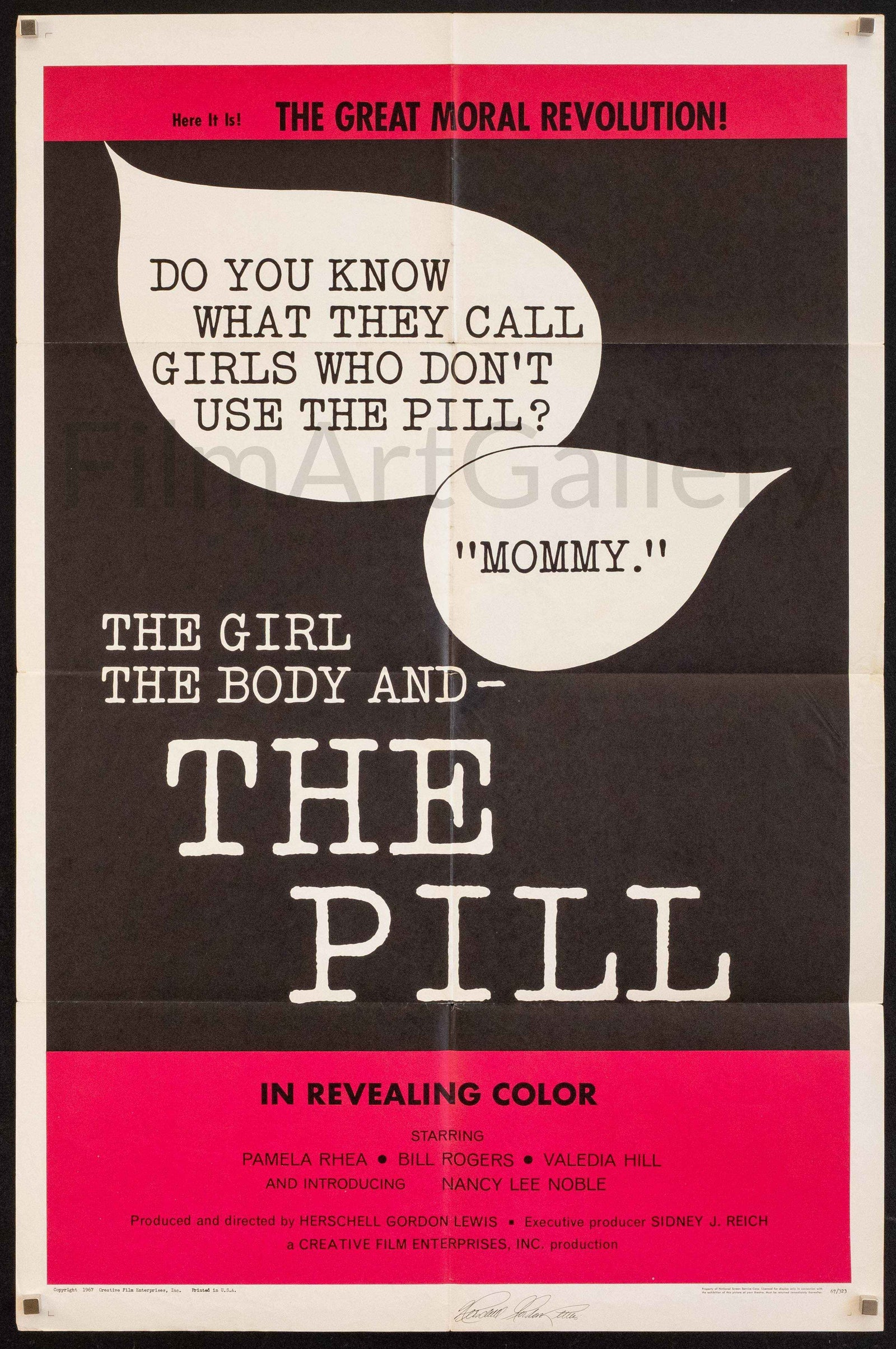 The Girl, the Body, and the Pill Original Vintage Movie Poster