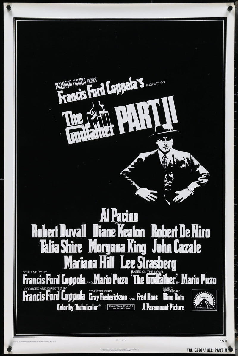 The Godfather Part II (Godfather Part 2) 1 Sheet (27x41) Original Vintage Movie Poster