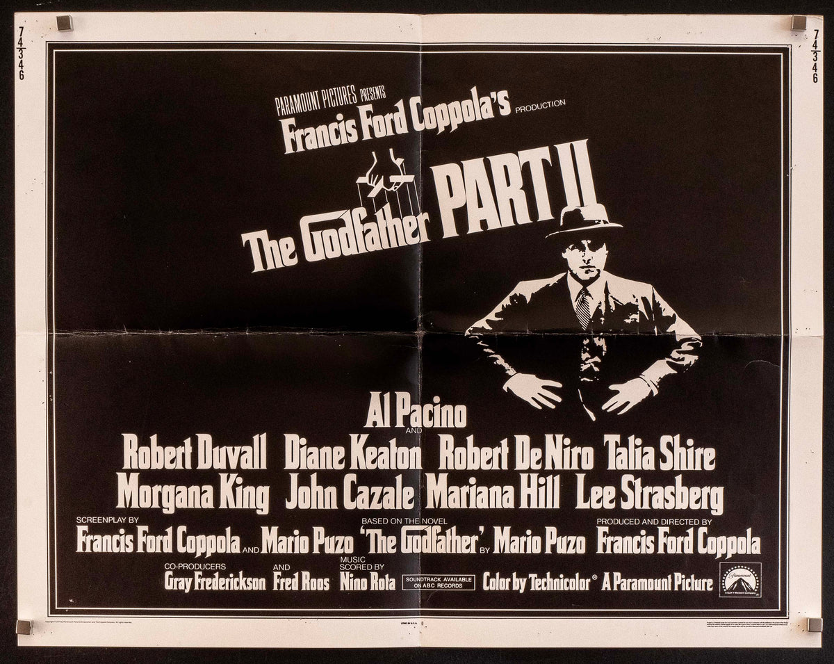 The Godfather Part II (Godfather Part 2) Original Vintage Movie Poster