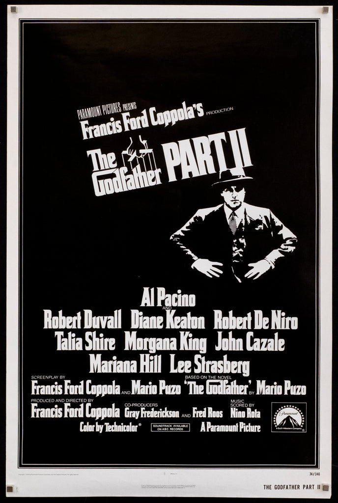 The Godfather Part II (Godfather Part 2) Original Vintage Movie Poster