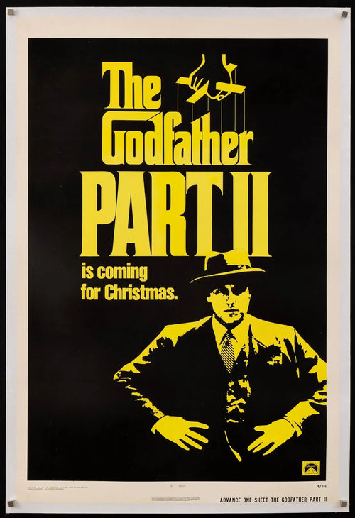 The Godfather Part II (Godfather Part 2) Original Vintage Movie Poster