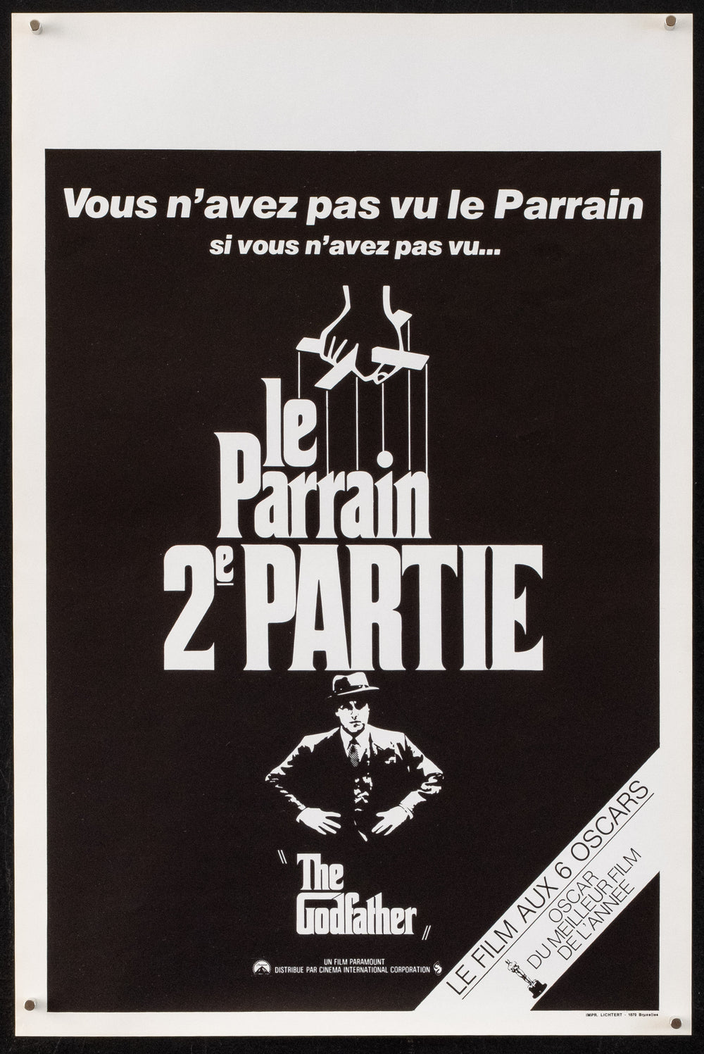 The Godfather Part II (Godfather Part 2) Original Vintage Movie Poster