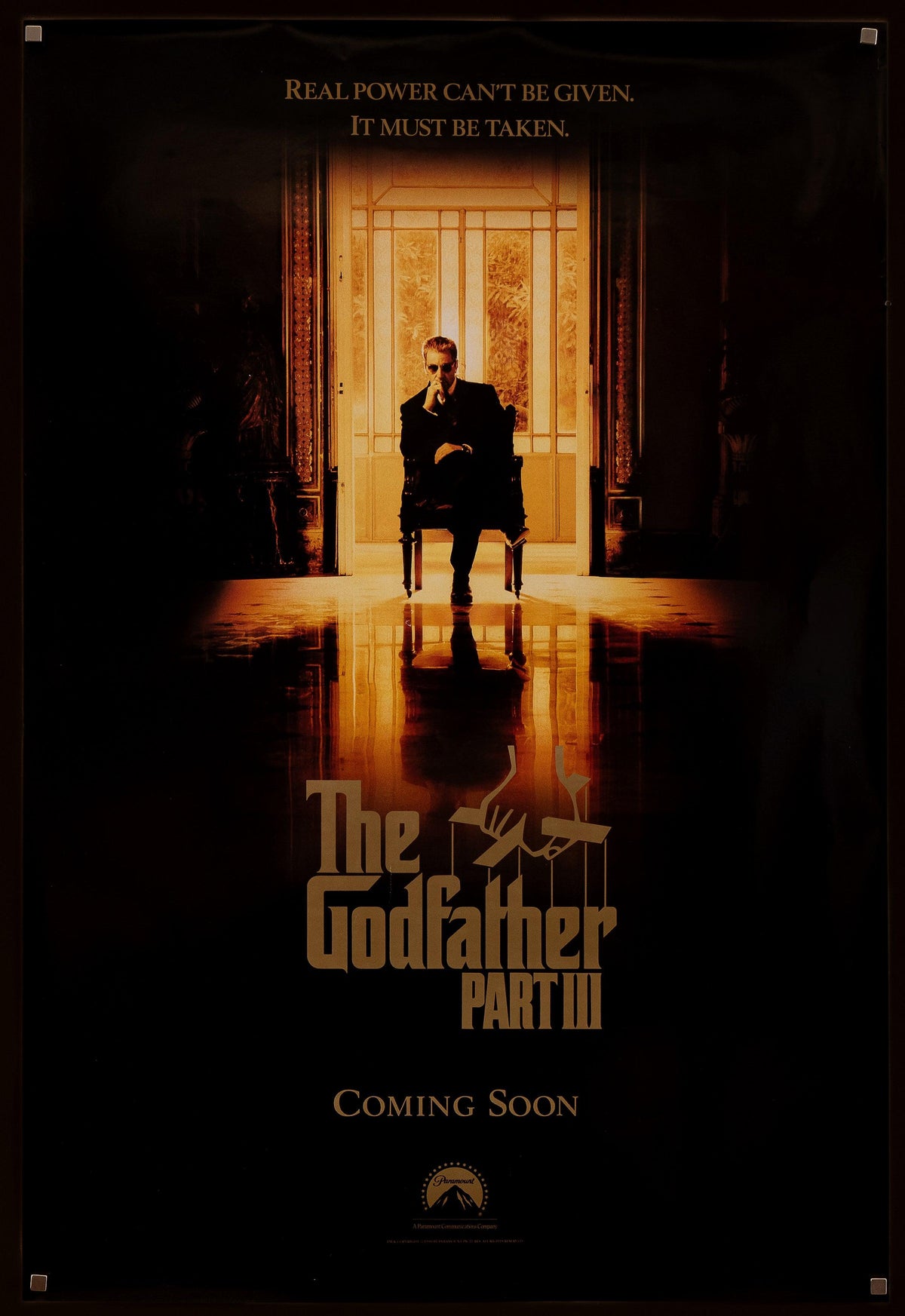 The Godfather Part III (Godfather Part 3) 1 Sheet (27x41) Original Vintage Movie Poster