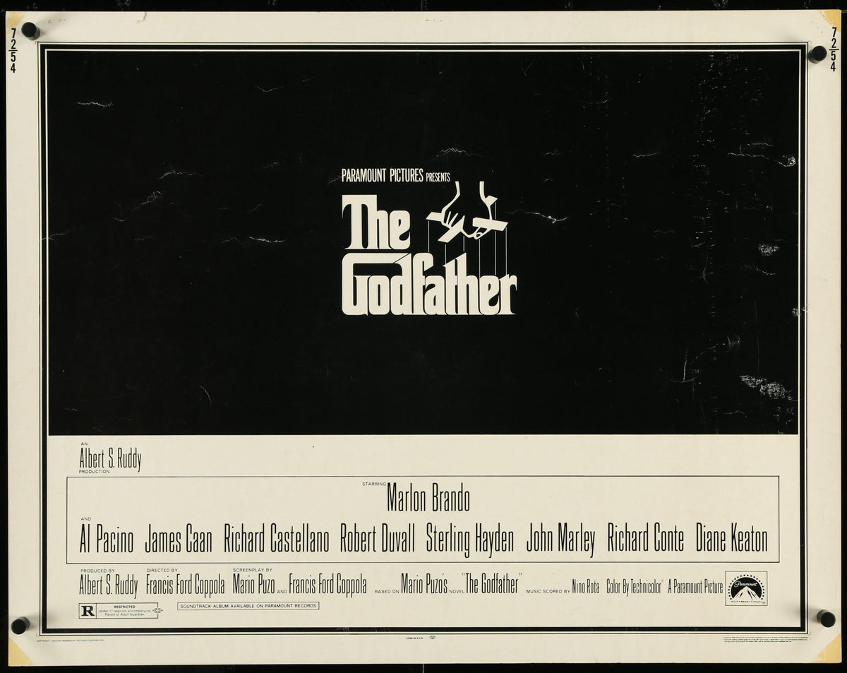 The Godfather Half sheet (22x28) Original Vintage Movie Poster