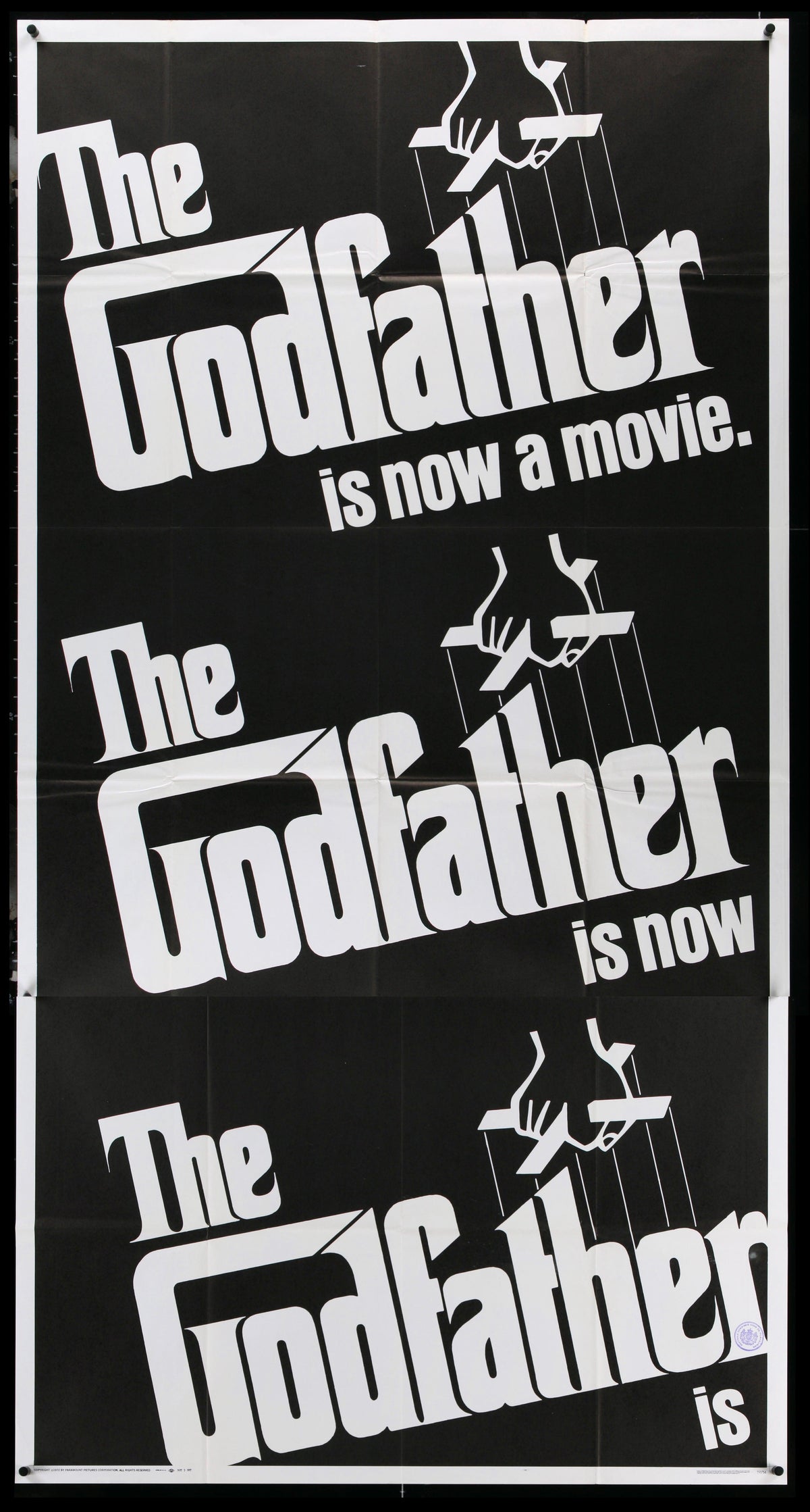 The Godfather Original Vintage Movie Poster