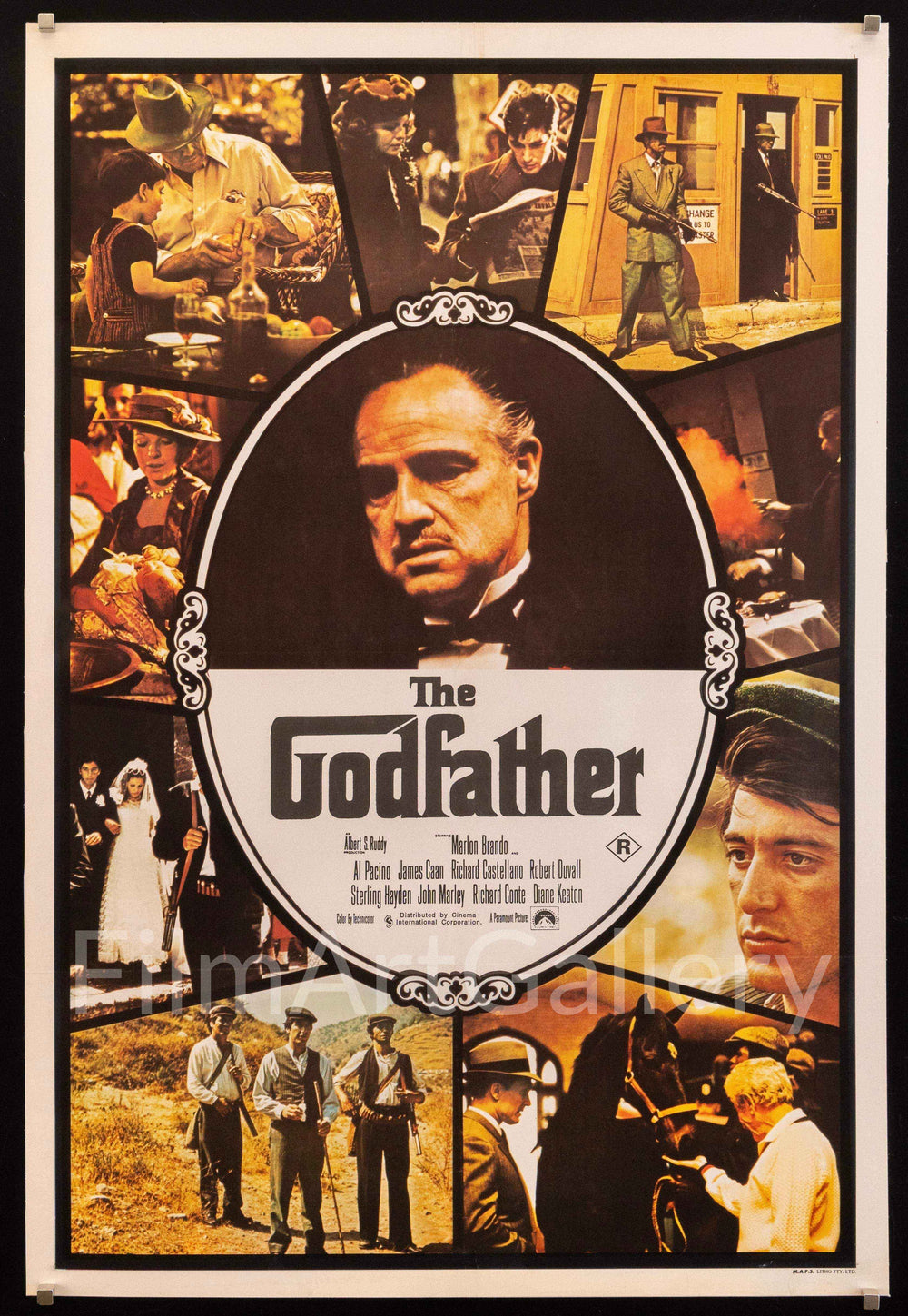 The Godfather Original Vintage Movie Poster