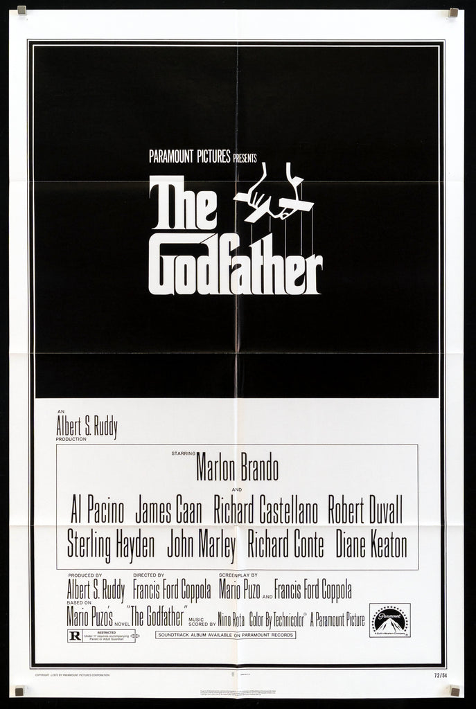 The Godfather Original Vintage Movie Poster
