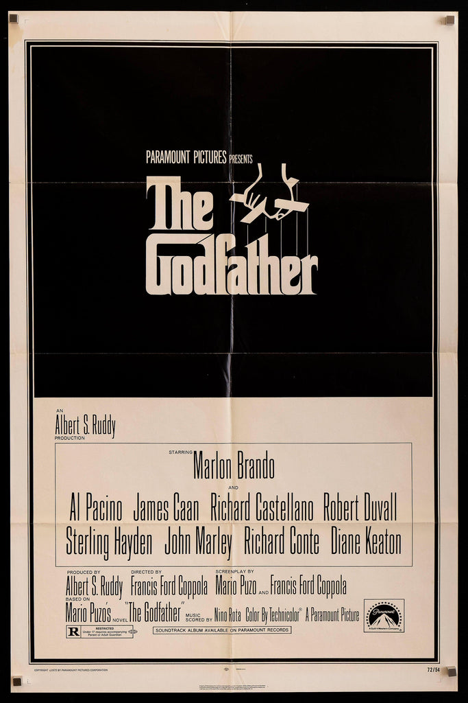 The Godfather Original Vintage Movie Poster