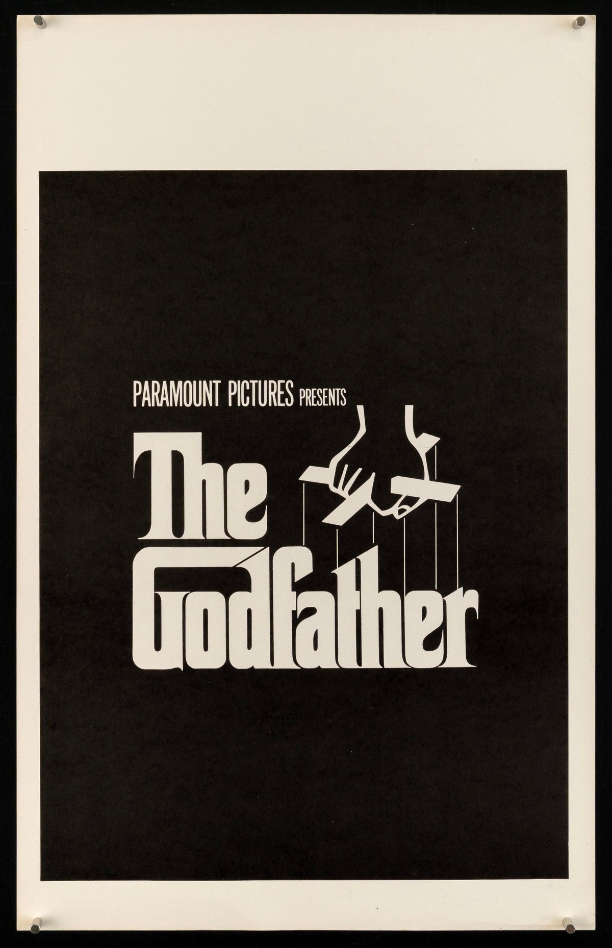 The Godfather Original Vintage Movie Poster