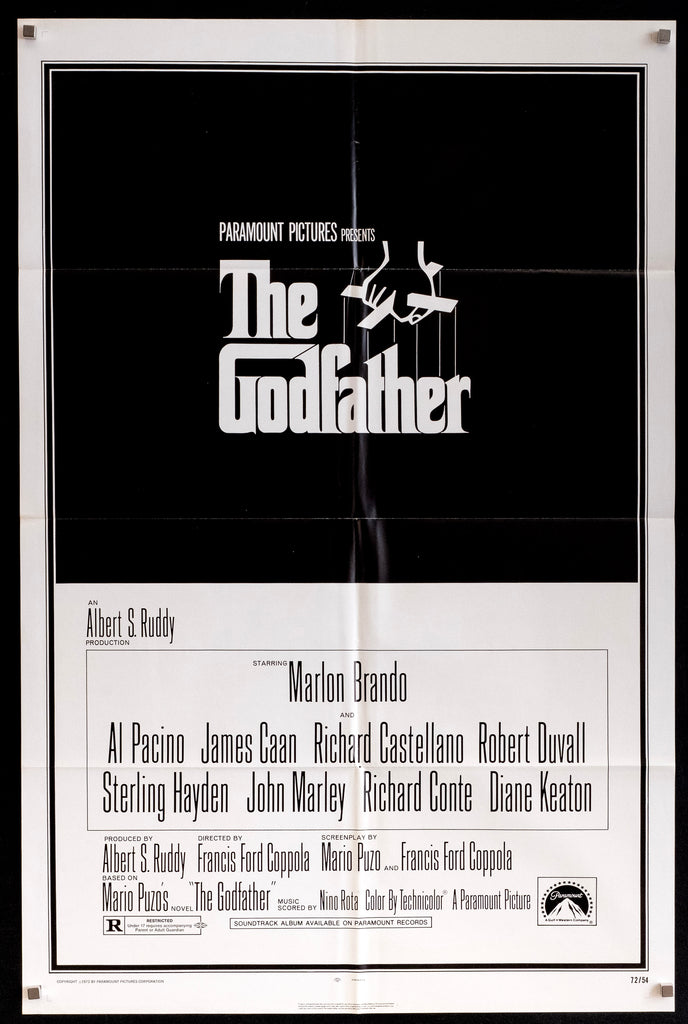 The Godfather Original Vintage Movie Poster
