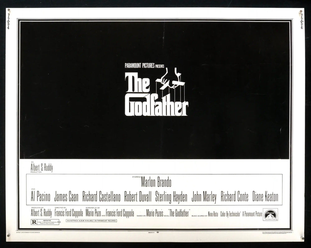 The Godfather Original Vintage Movie Poster