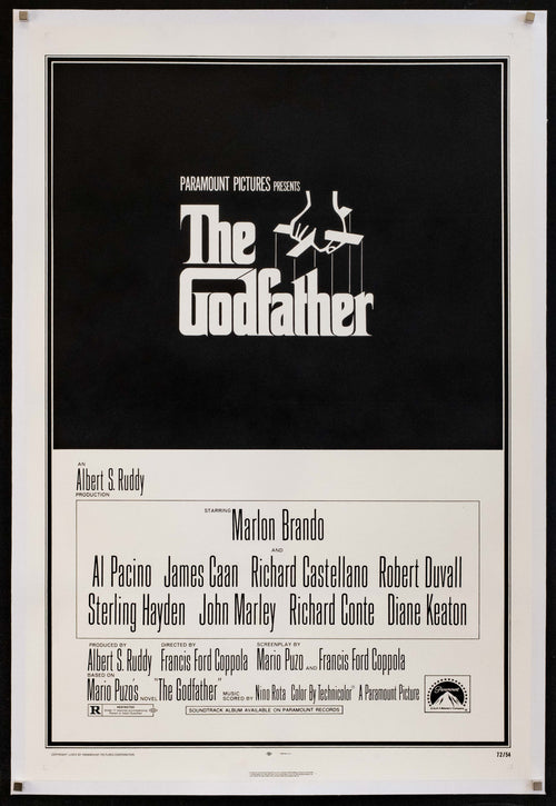 The Godfather Original Vintage Movie Poster