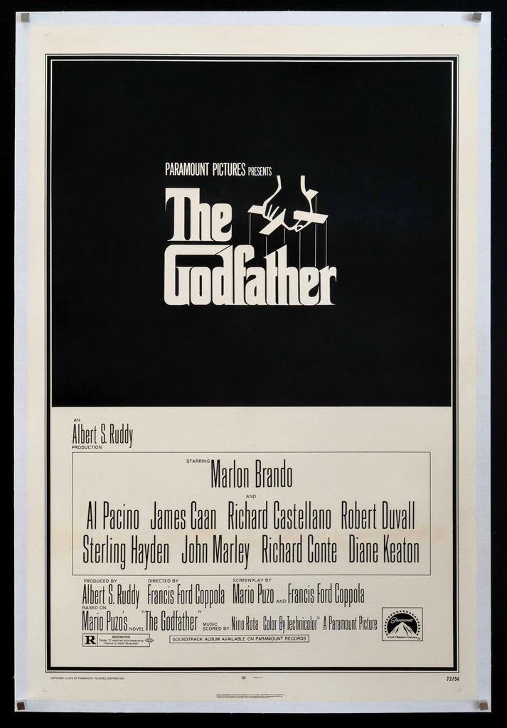 The Godfather Original Vintage Movie Poster