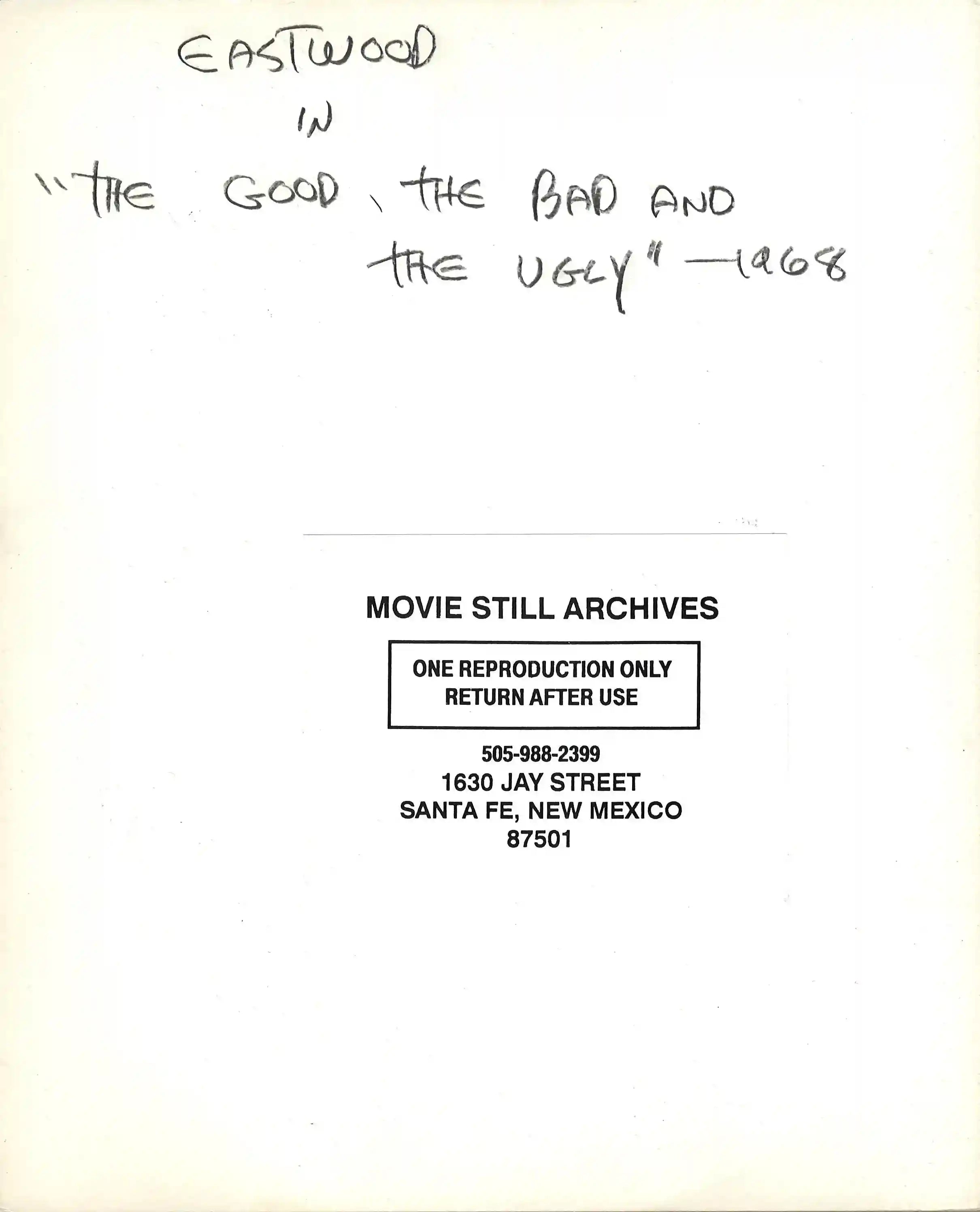 The Good Bad and the Ugly Movie Poster 1968 1 Sheet (27x41)
