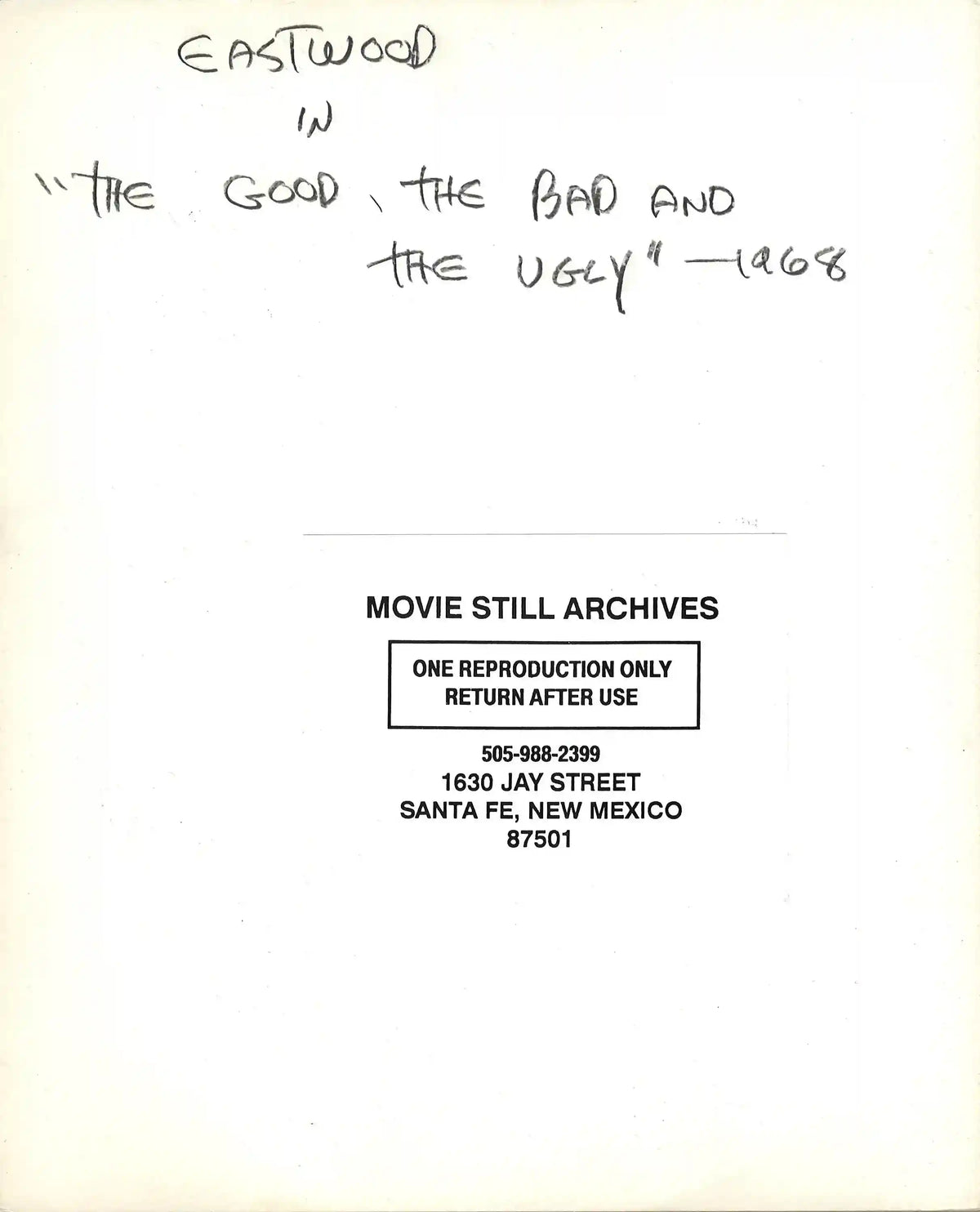 The Good Bad and the Ugly Original Vintage Movie Poster