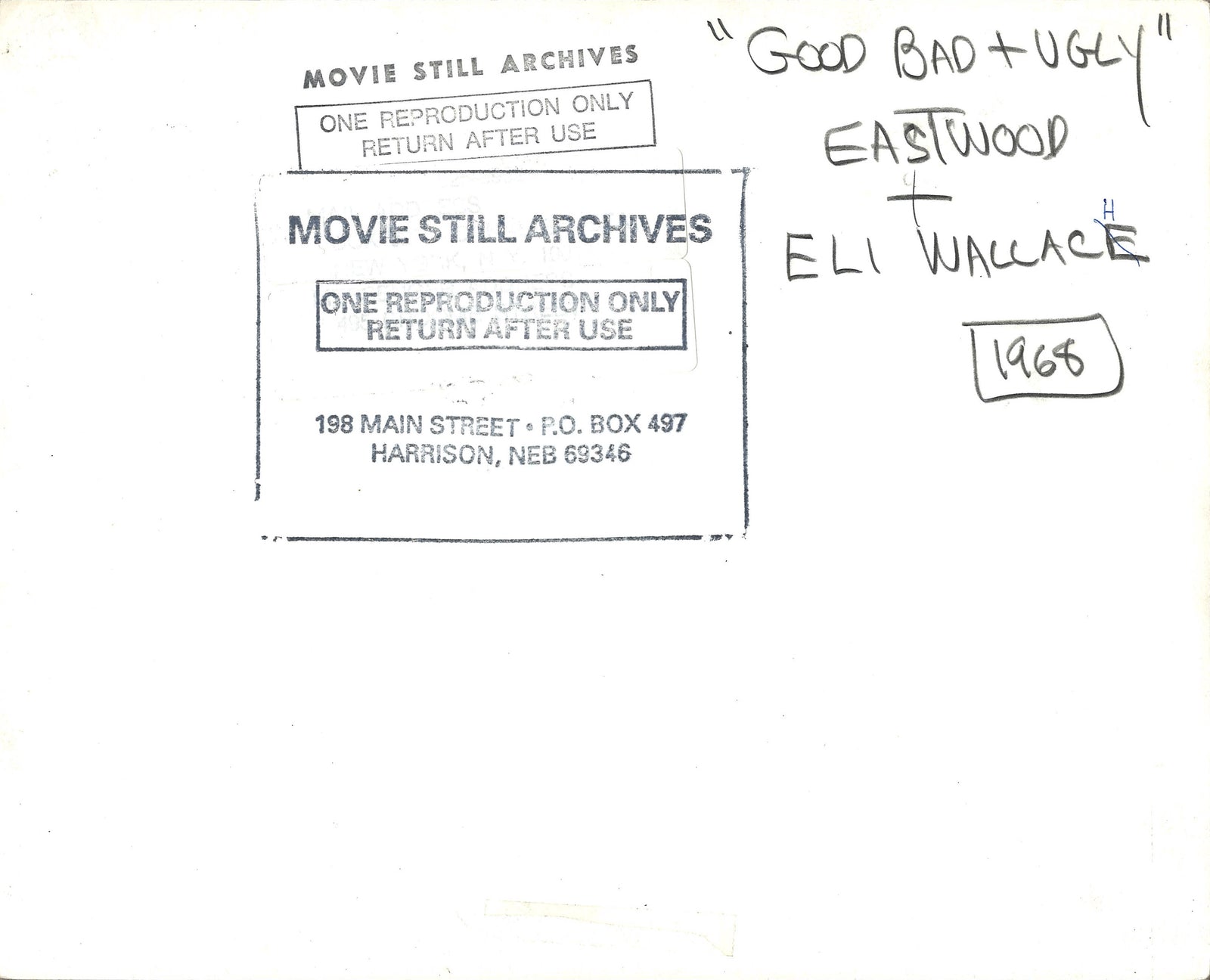 The Good Bad and the Ugly Movie Poster 1968 1 Sheet (27x41)