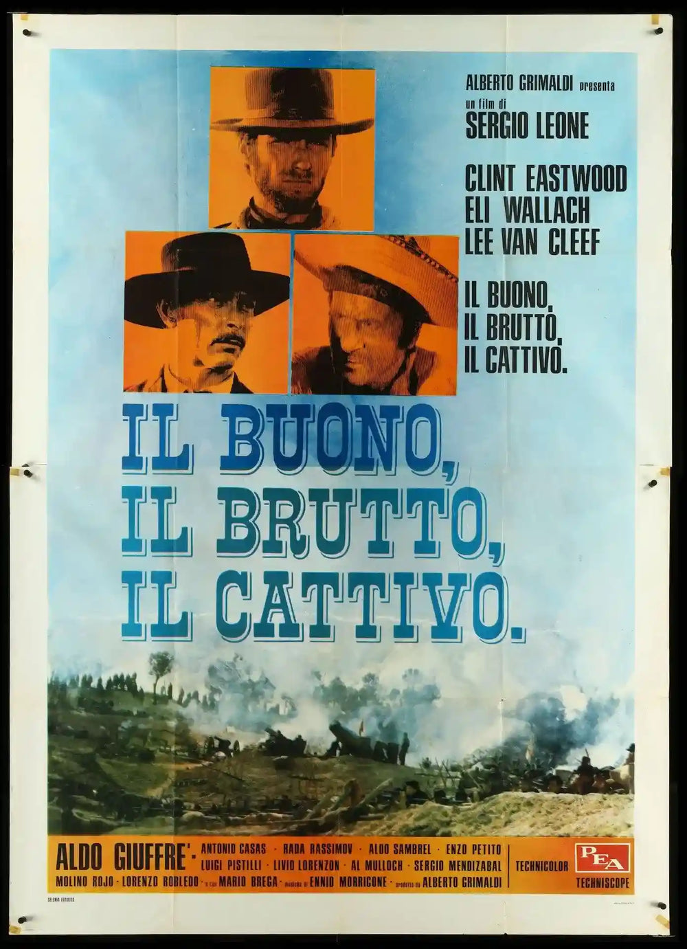 The Good Bad and the Ugly Original Vintage Movie Poster