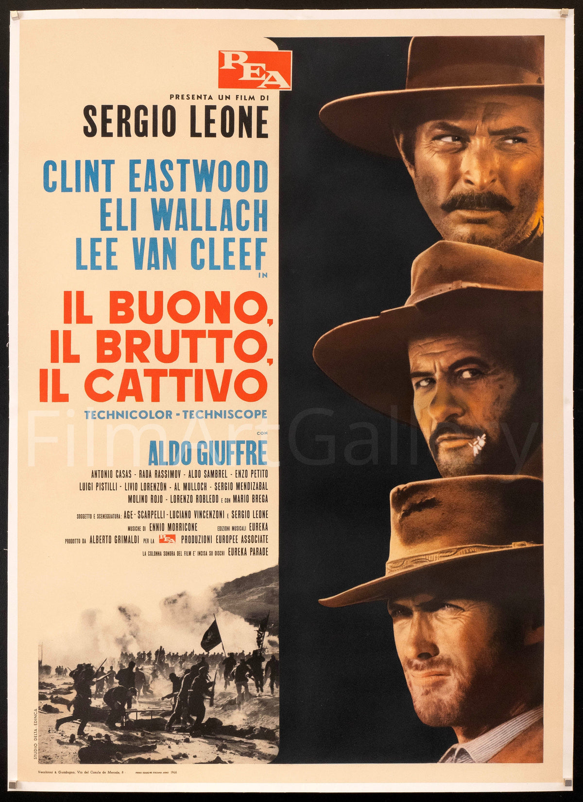 The Good Bad and the Ugly Original Vintage Movie Poster