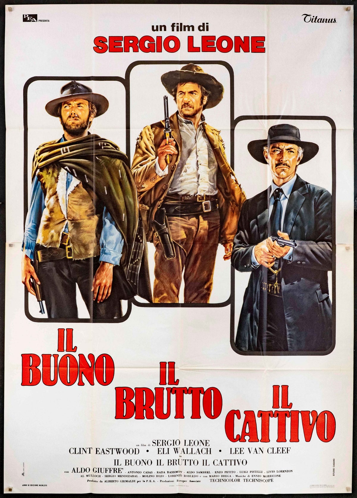The Good Bad and the Ugly Original Vintage Movie Poster