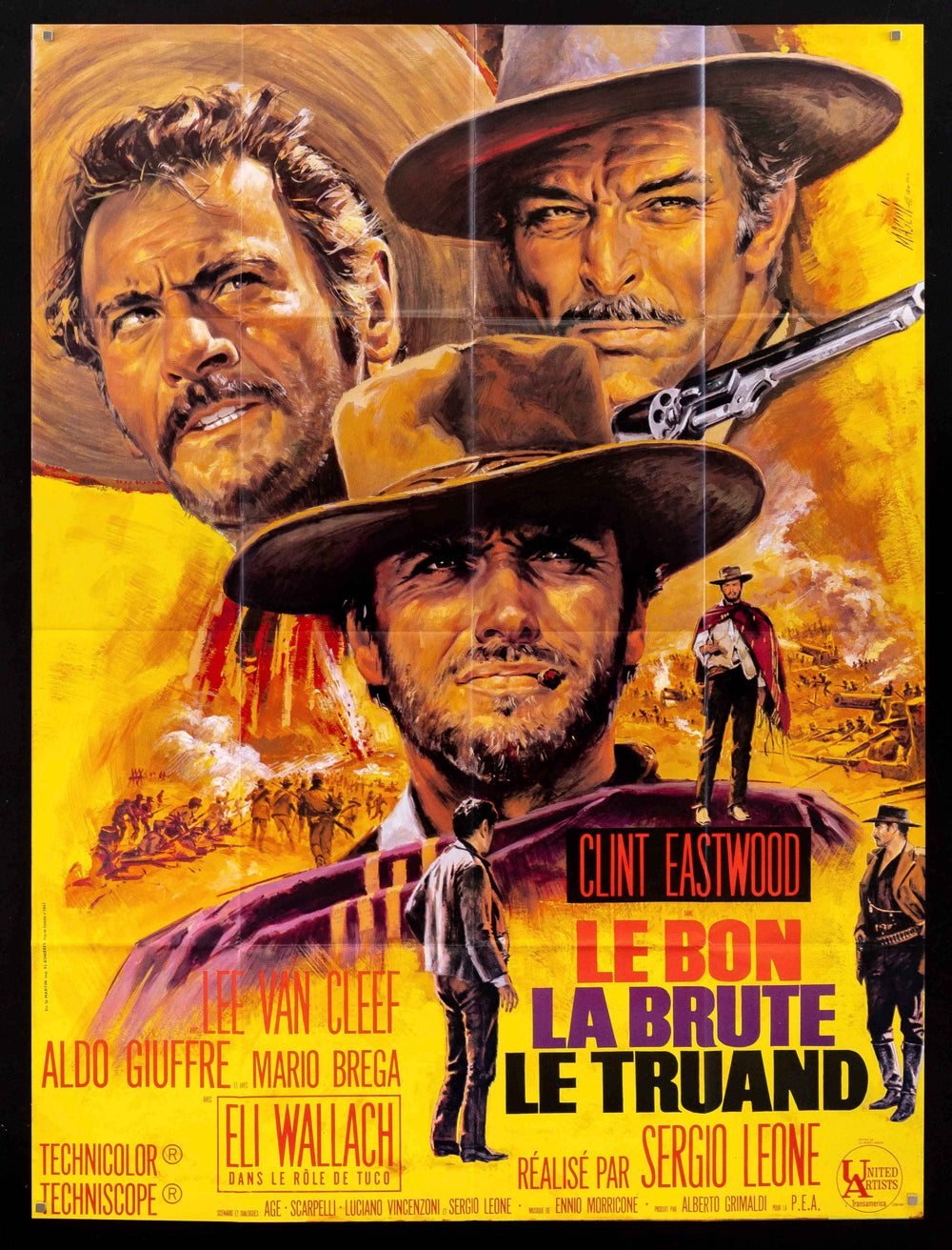 The Good Bad and the Ugly Original Vintage Movie Poster