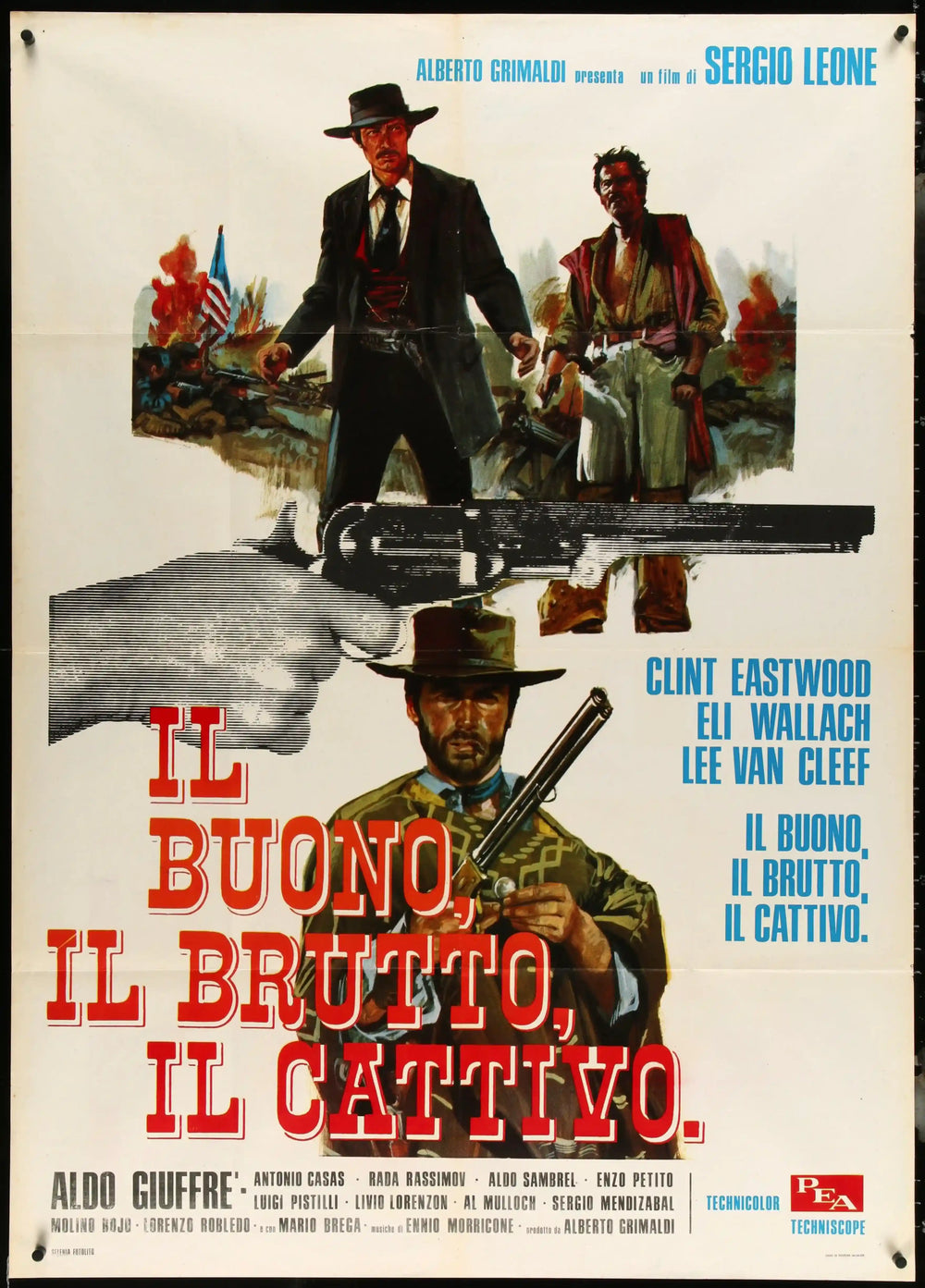 The Good Bad and the Ugly Original Vintage Movie Poster
